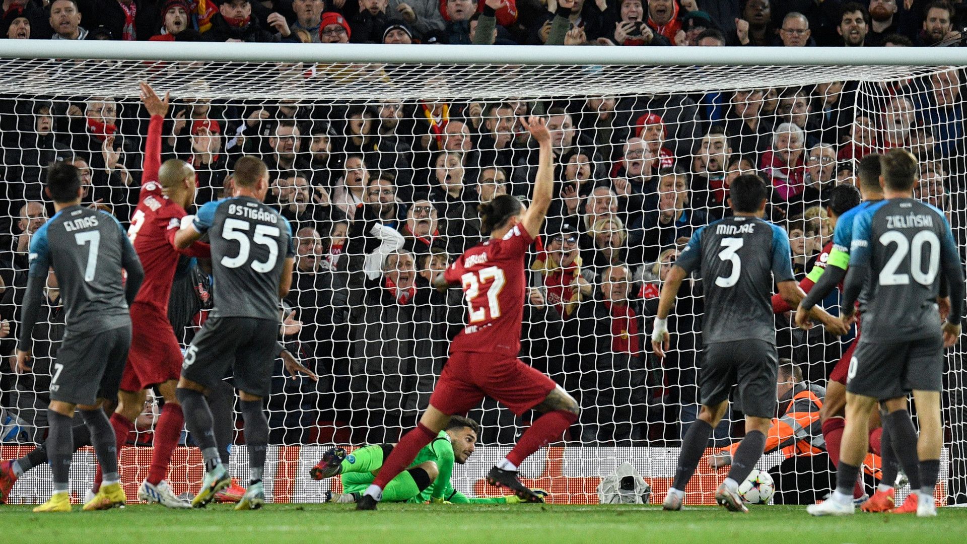 Liverpool Napoli goal