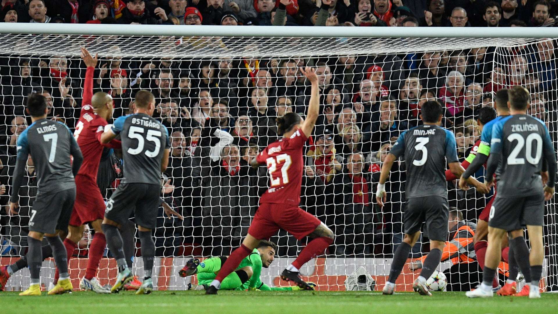 Liverpool Napoli goal