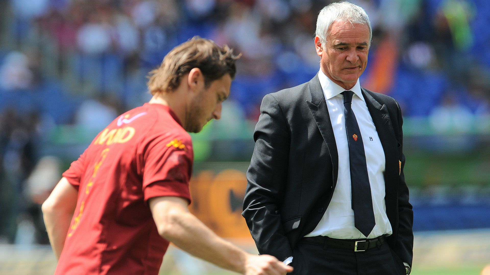 Francesco Totti Claudio Ranieri Roma