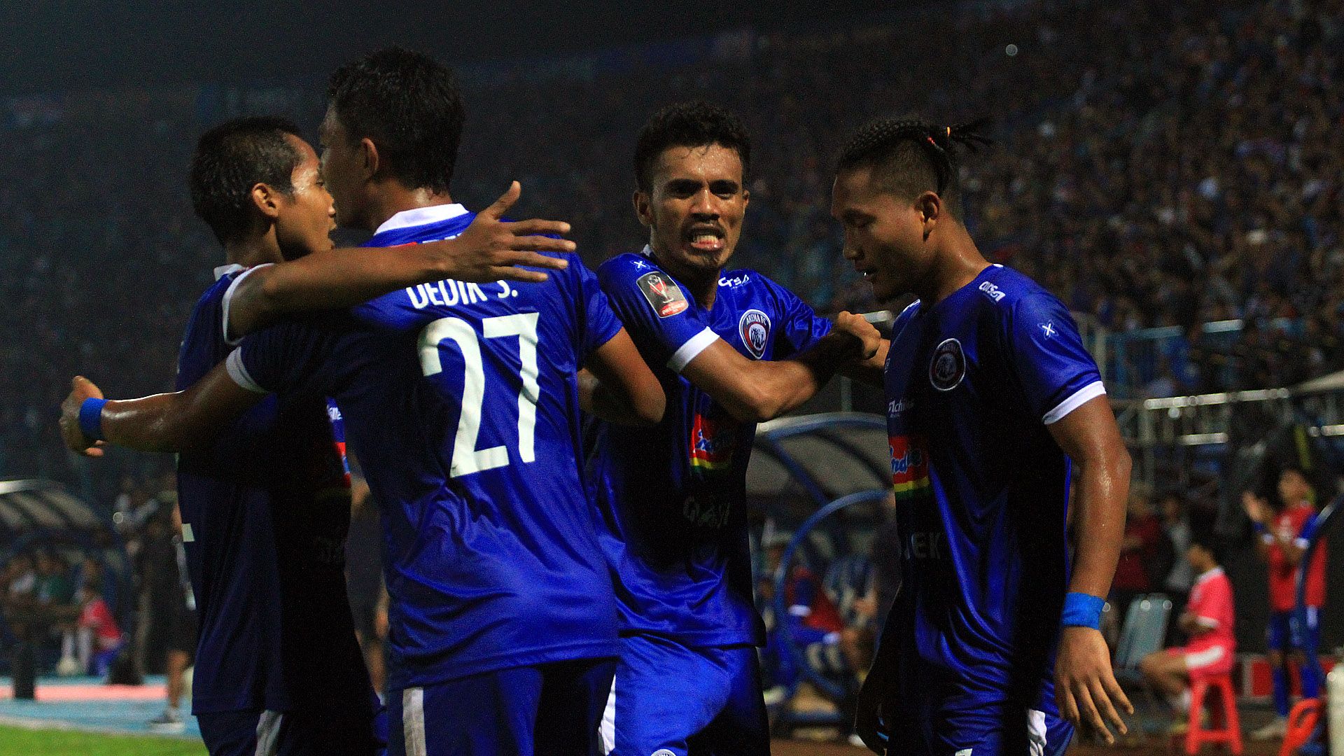 Selebrasi Arema FC