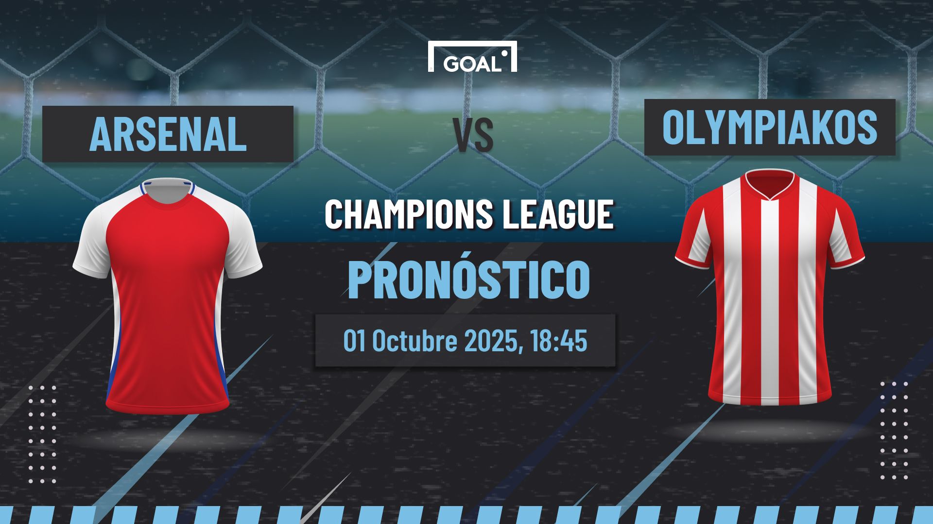 Arsenal vs Olympiacos Pronóstico y Apuestas Champions League | 01/10/25