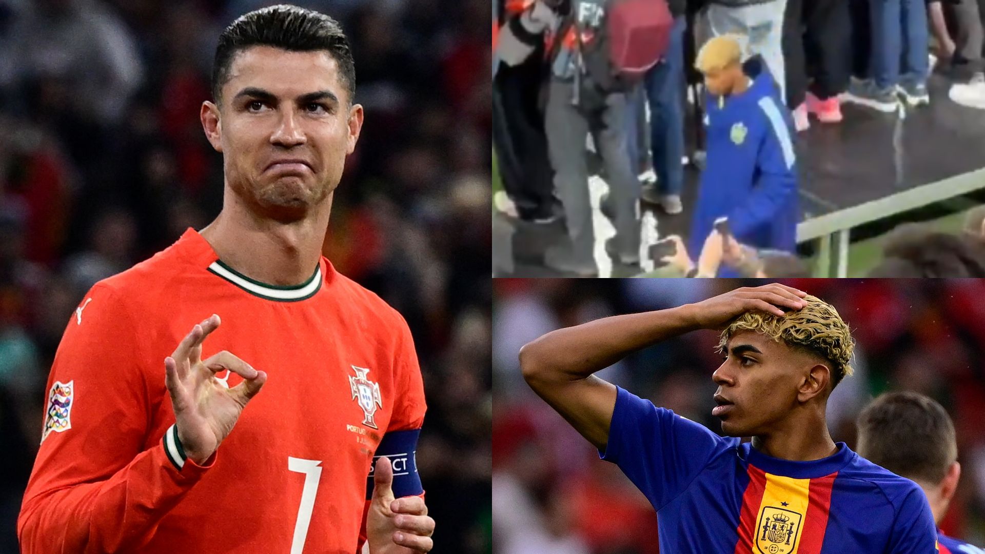 Lamine Yamal Cristiano Ronaldo Spain Portugal Nations League final 2025