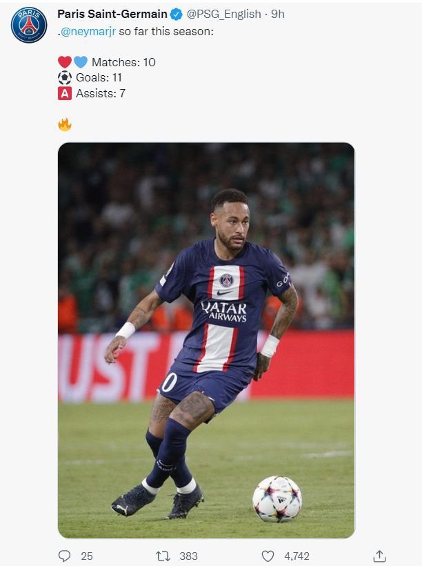Neymar PSG Maccabi Haifa