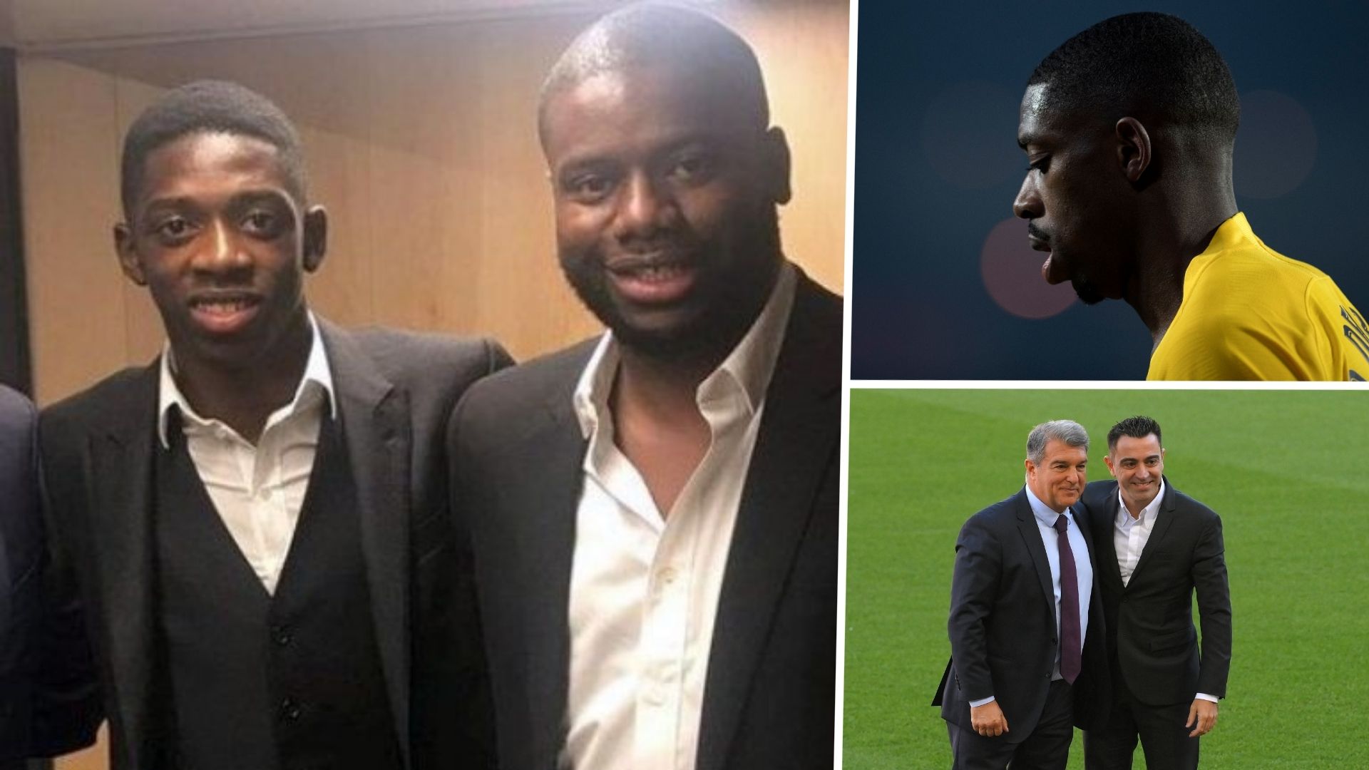 Ousmane Dembele Xavi Juan Laporta Moussa Sissoko