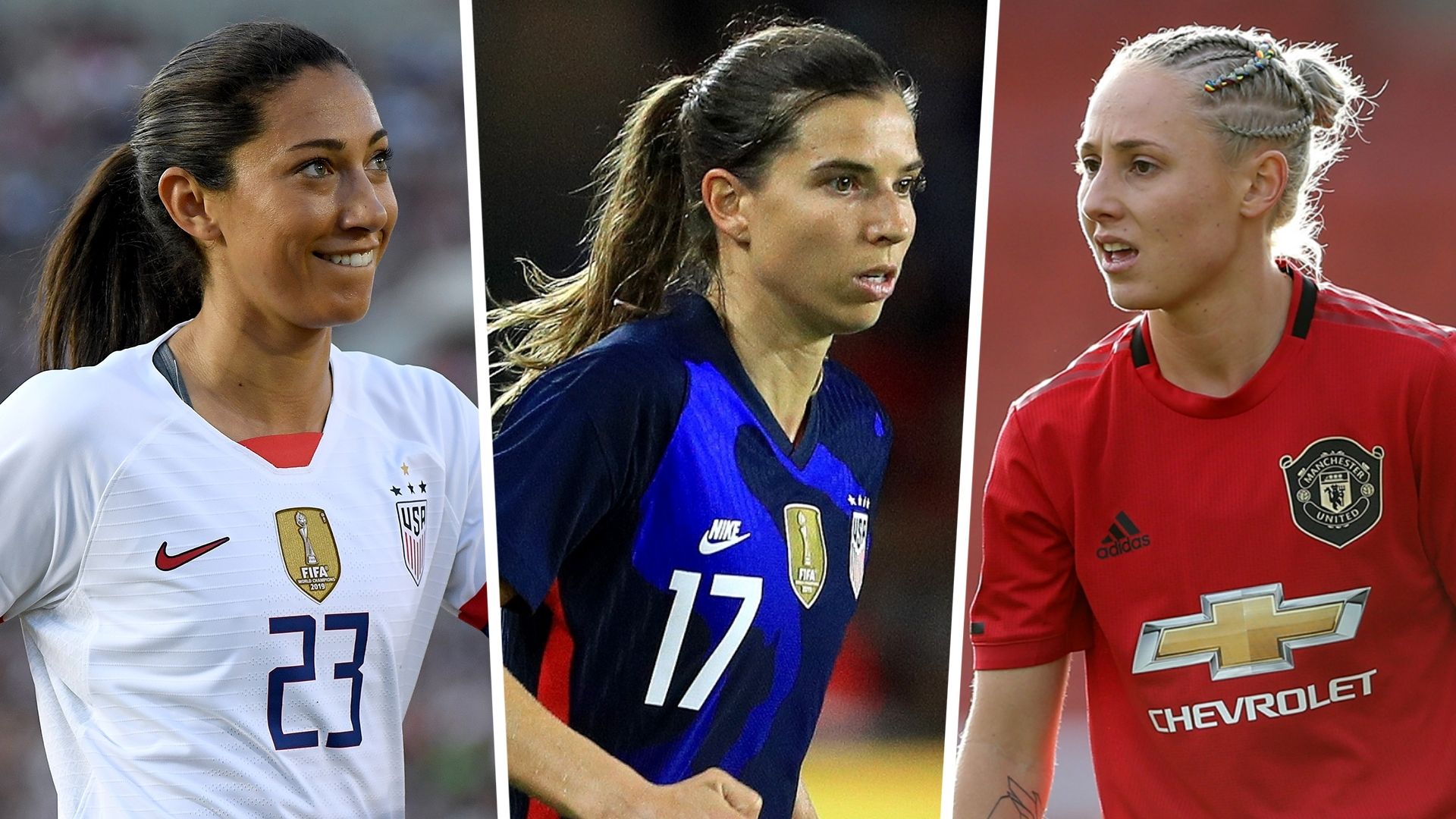 Christen Press Tobin Heath Leah Galton USWNT Manchester United split