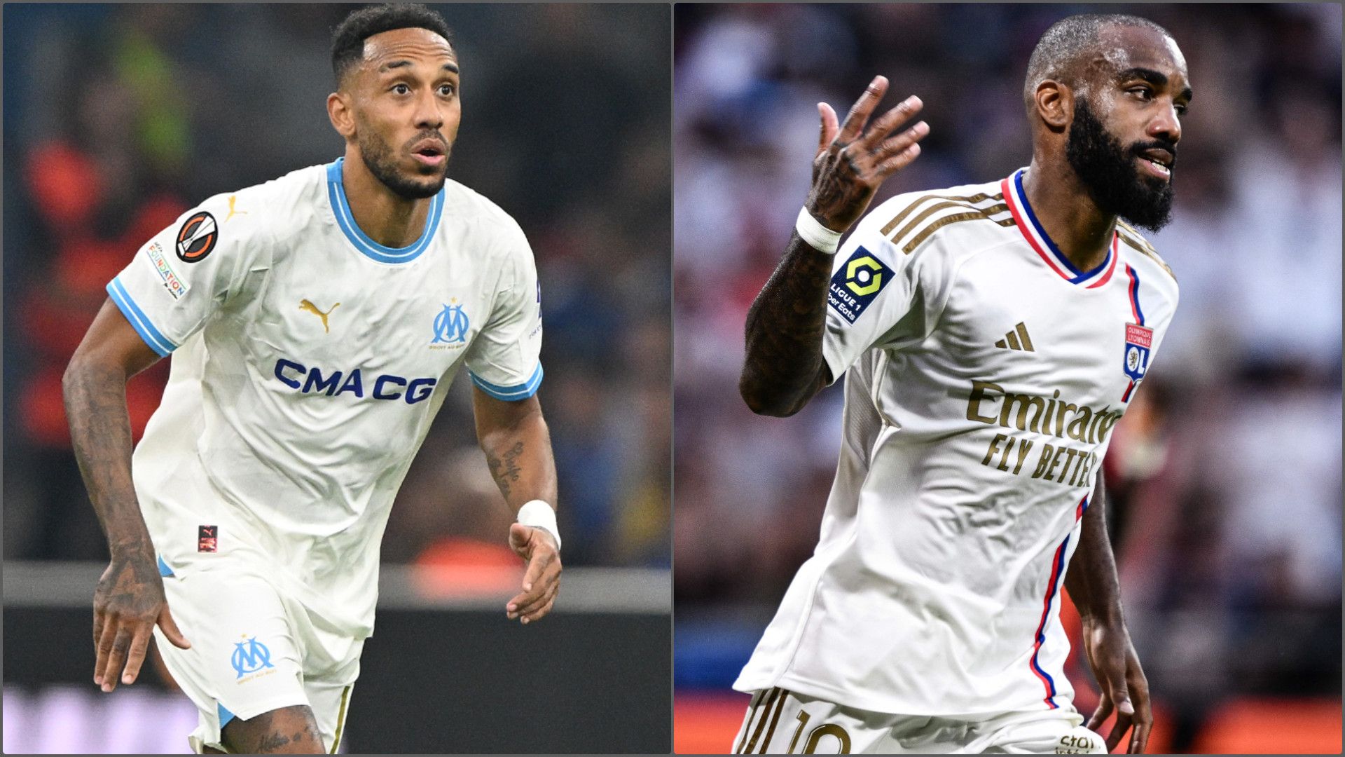 Lacazette Aubameyang Lyon Marseille