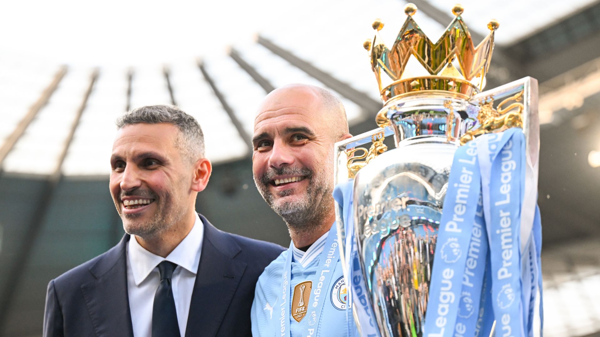 Khaldoon Al Mubarak Pep Guardiola Man City 2023-24