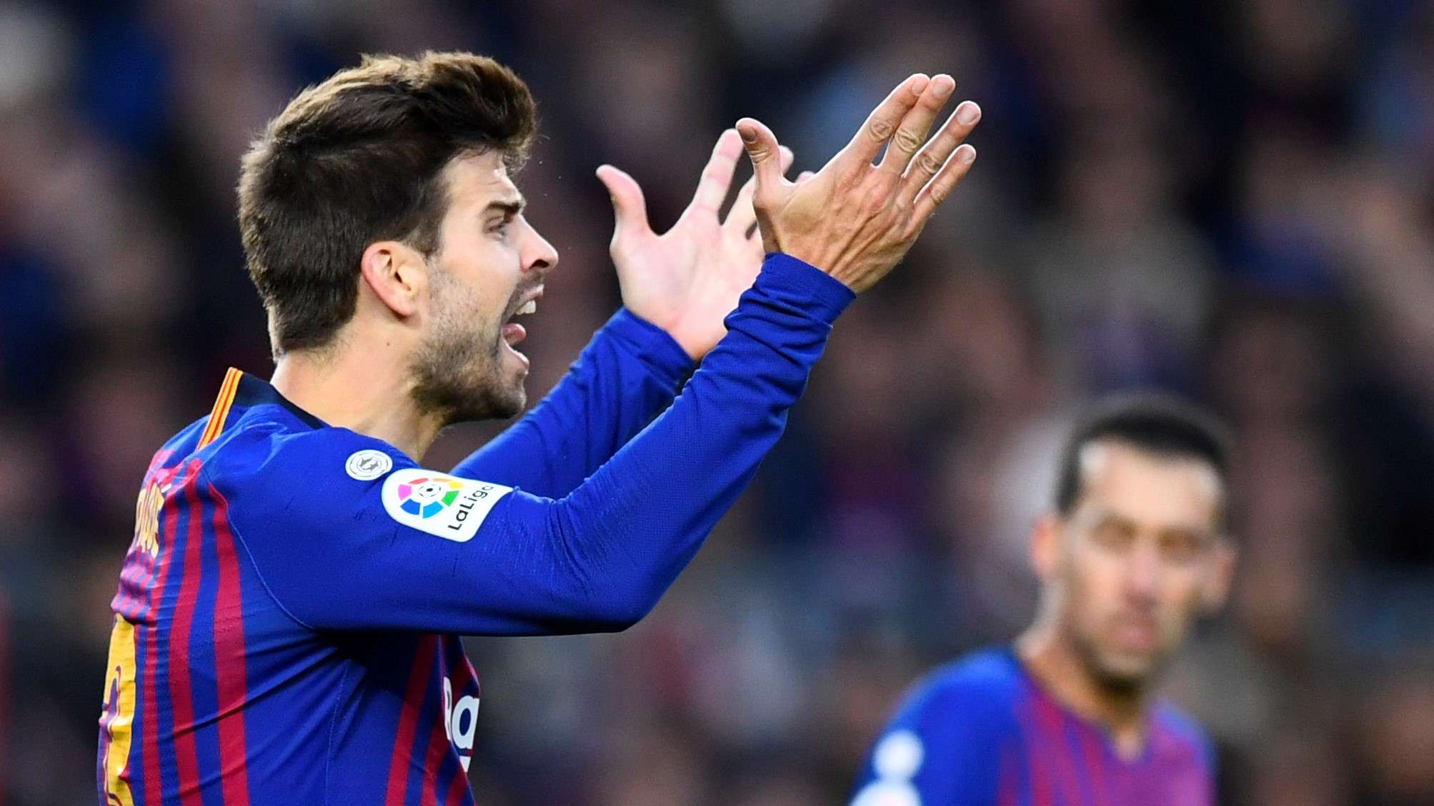 Gerard Pique Barcelona Real Madrid LaLiga 28102018