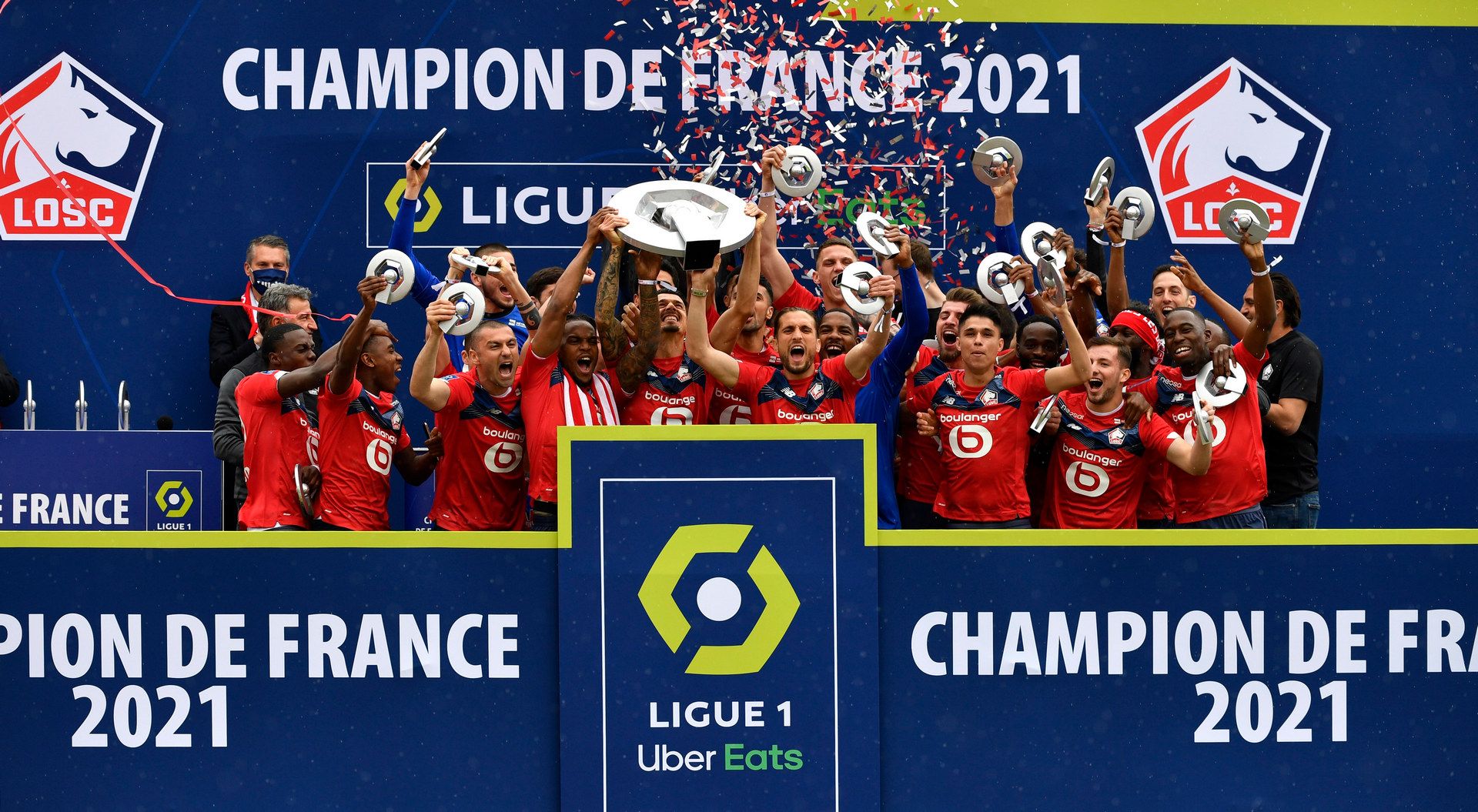 Lille champions celebration