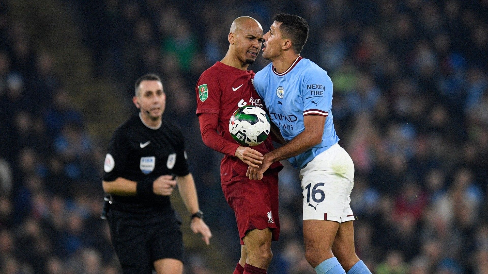 Rodri Fabinho Manchester City Liverpool 2022-23