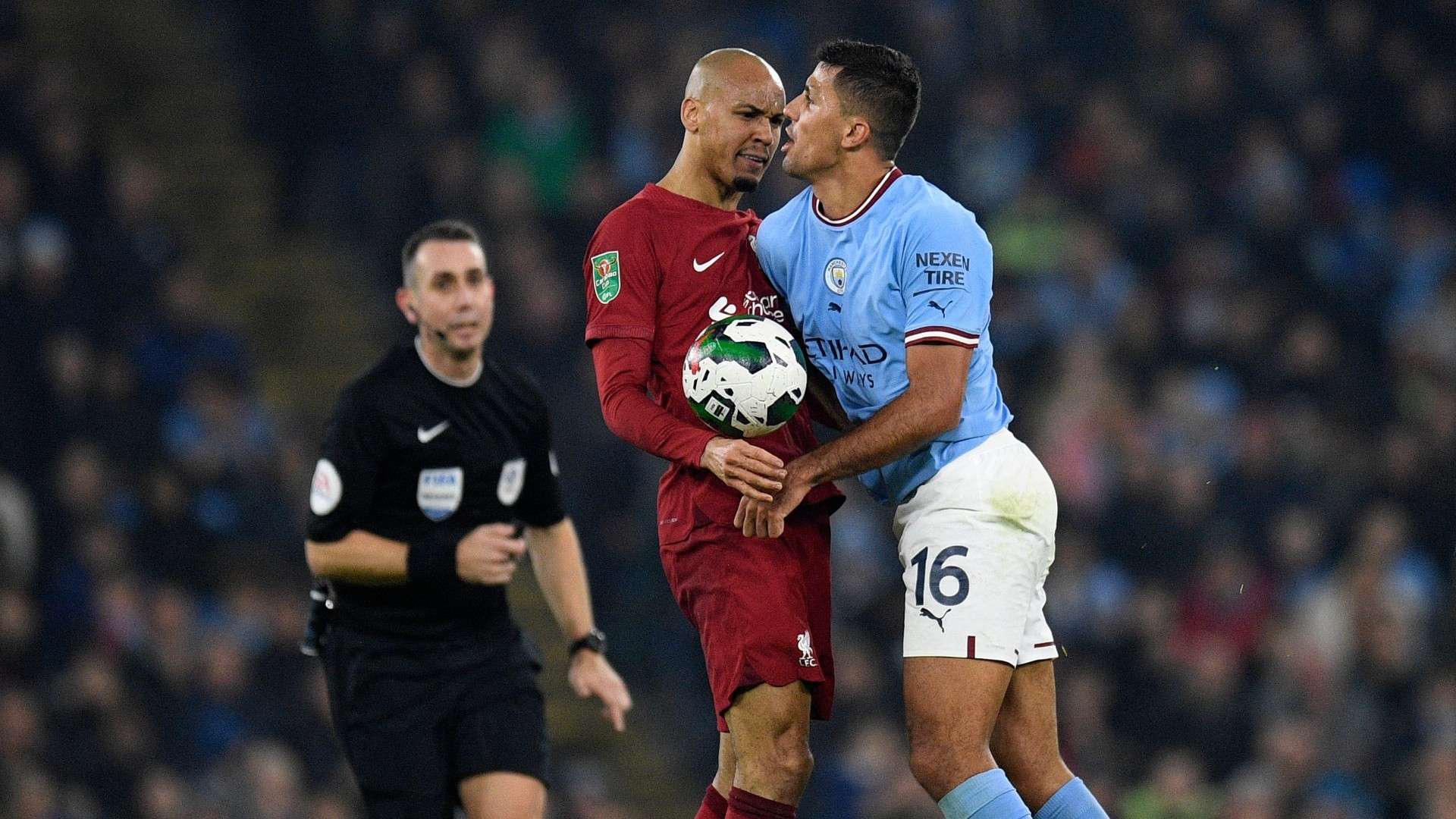 Rodri Fabinho Manchester City Liverpool 2022-23