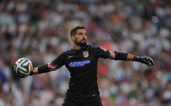Miguel Angel Moya debutó oficialmente en Atlético de Madrid ante Real Madrid.