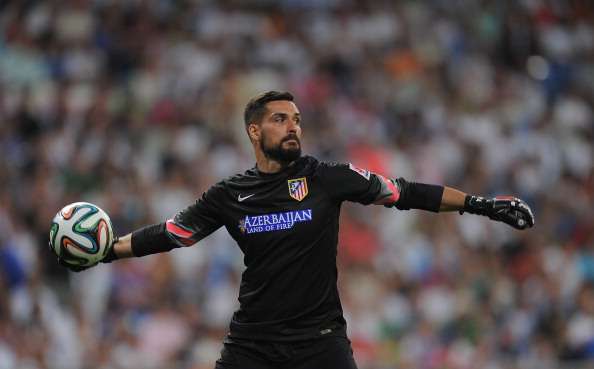 Miguel Angel Moya debutó oficialmente en Atlético de Madrid ante Real Madrid.