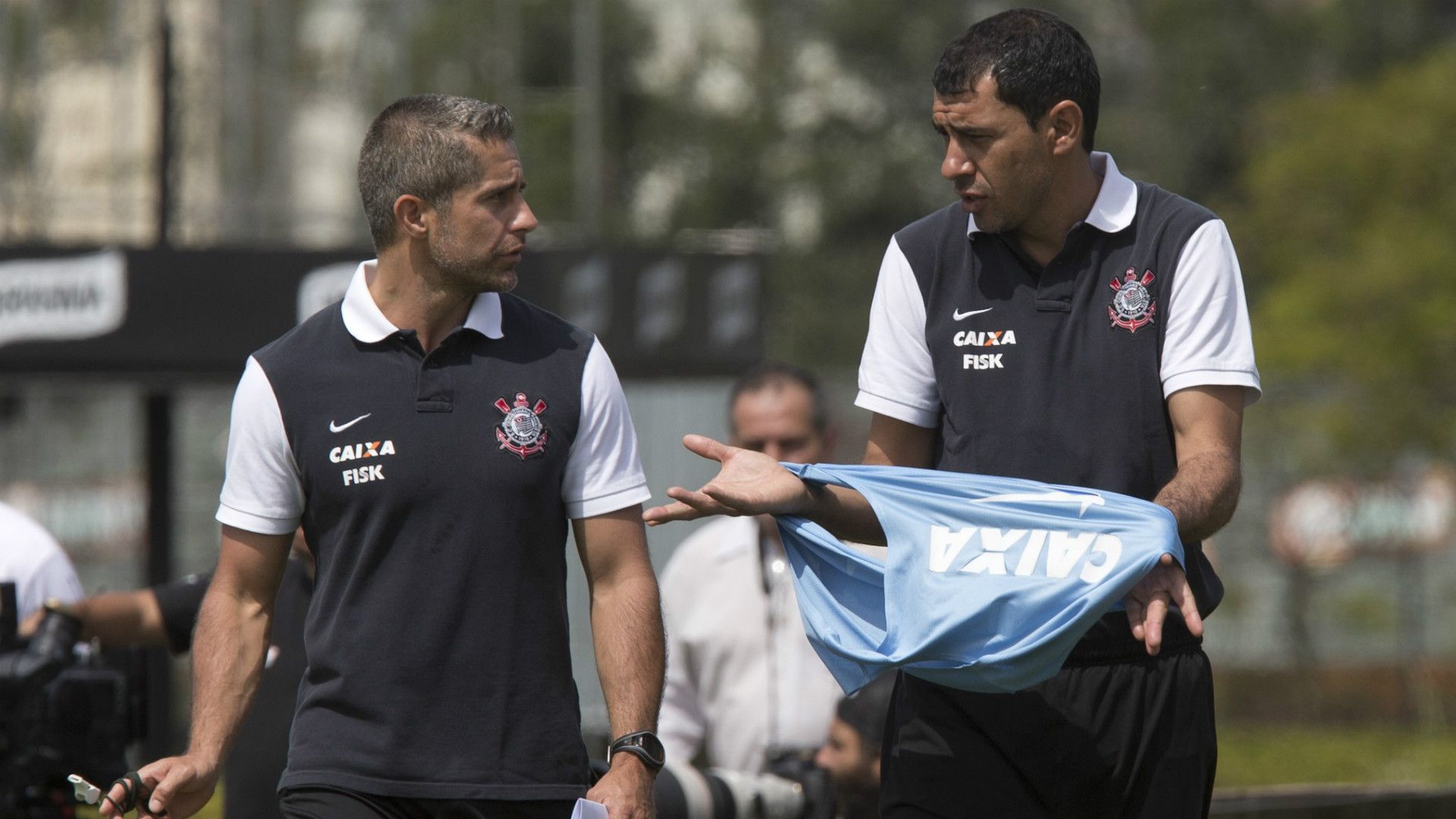 Sylvinho e Fábio Carille - Corinthians - 16/11/13