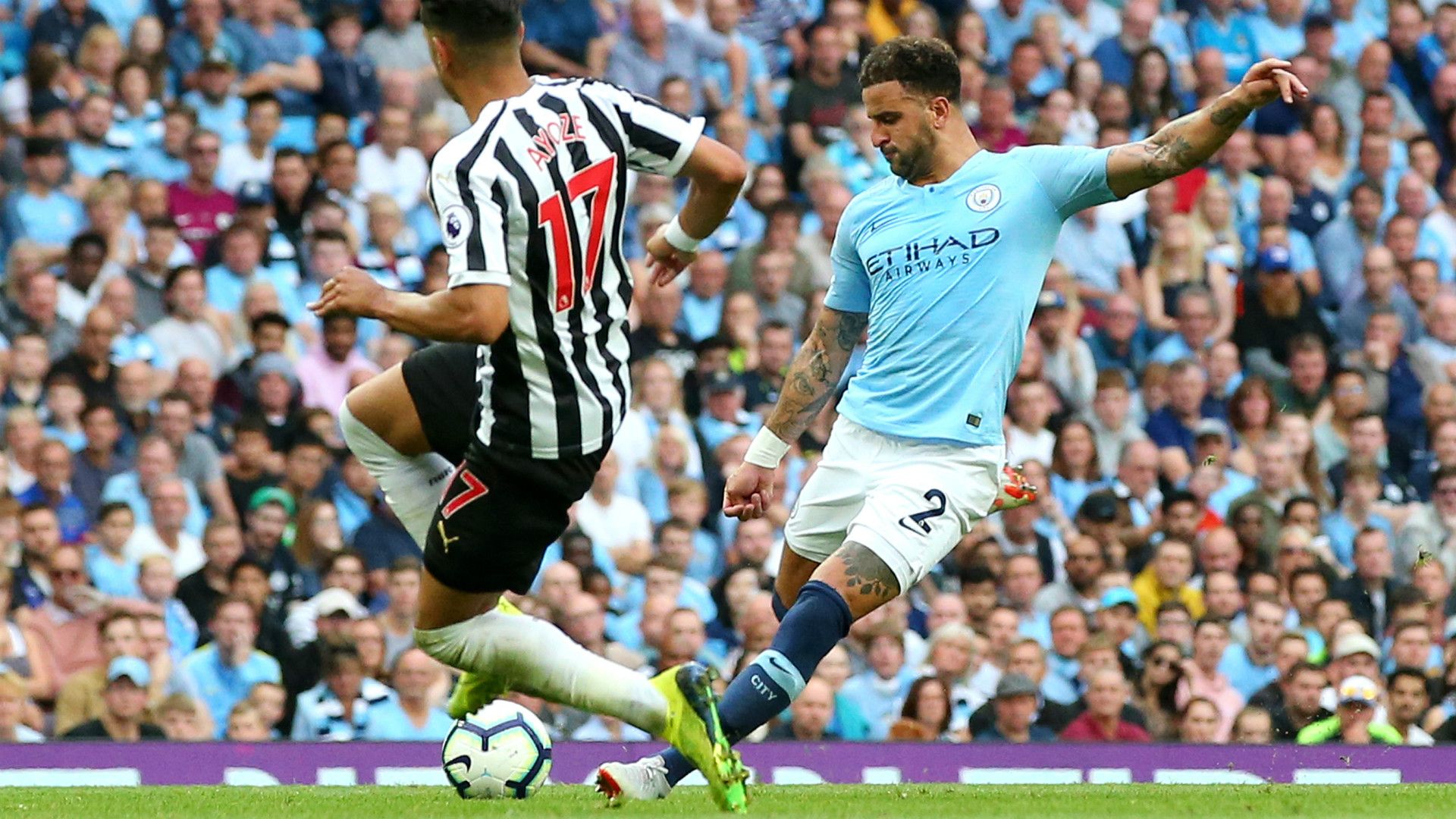 KYLE WALKER MANCHESTER CITY PREMIER LEAGUE 01092018