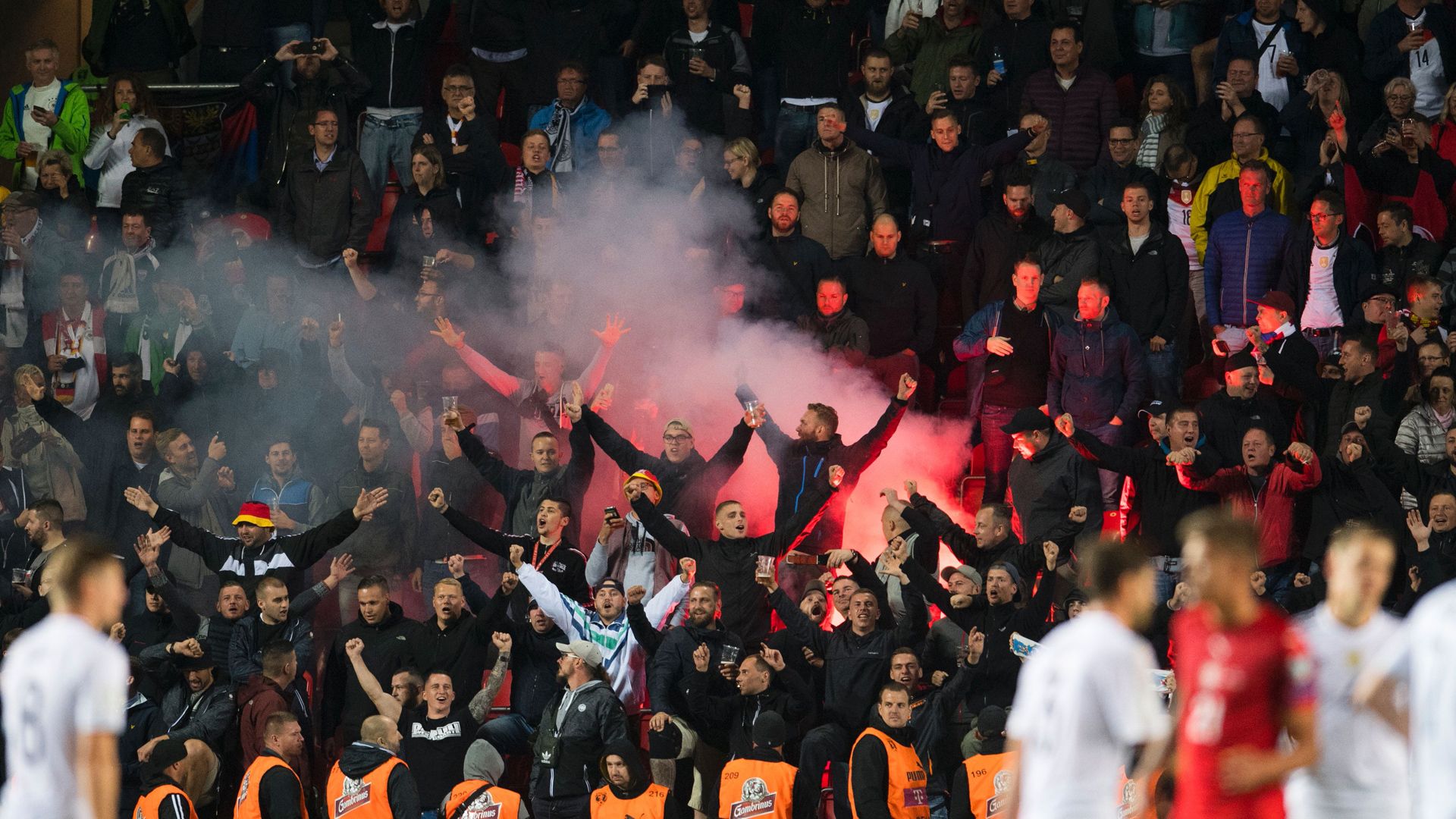 Germany - Czech Republic, Fan-Krawalle, 09012017