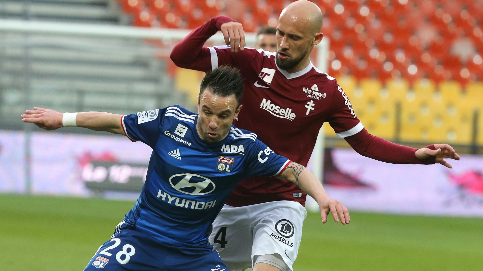 Renaud Cohade Mathieu Valbuena Metz Lyon Ligue 1 05042017