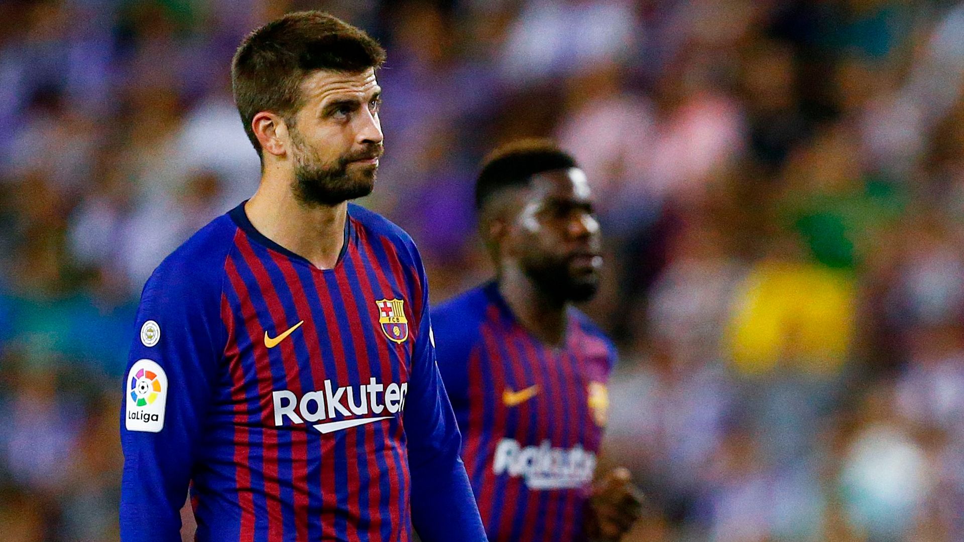 Gerard Pique Samuel Umtiti Barcelona