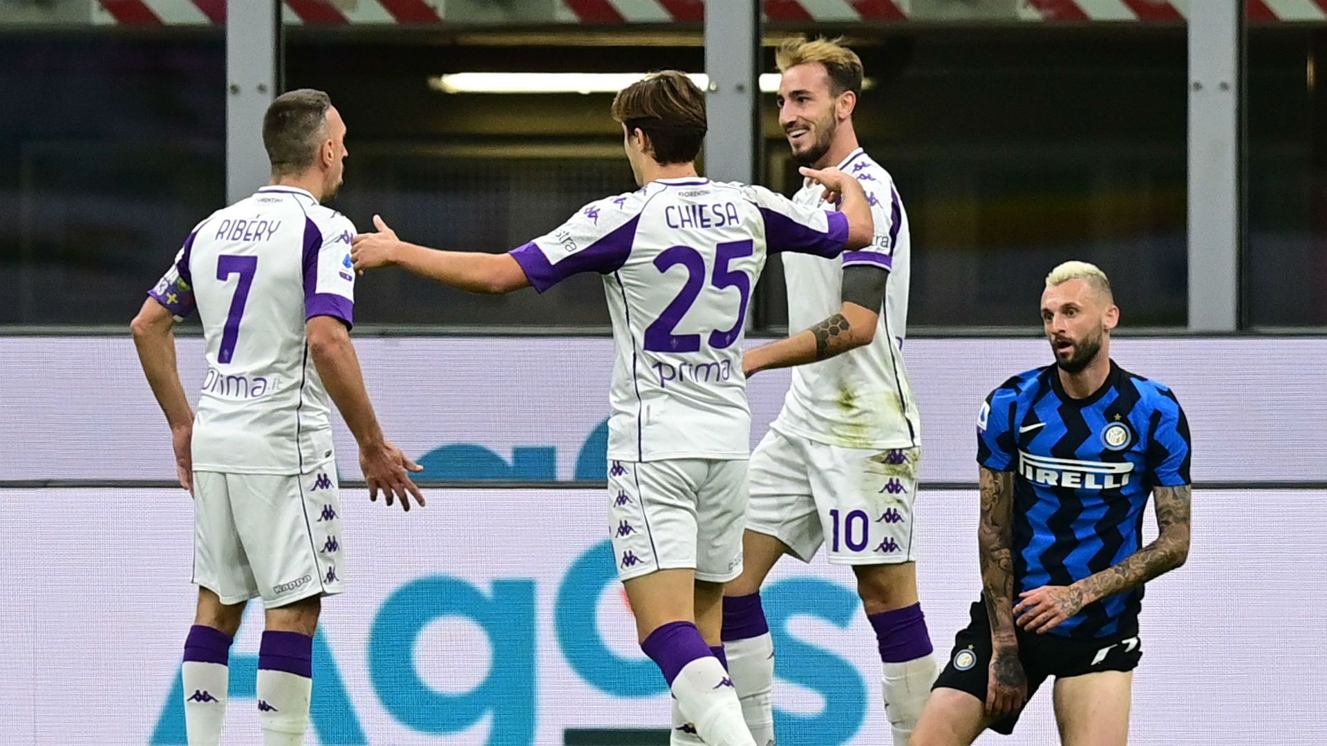 Franck Ribery Federico Chiesa Gaetano Castrovilli Inter Fiorentina