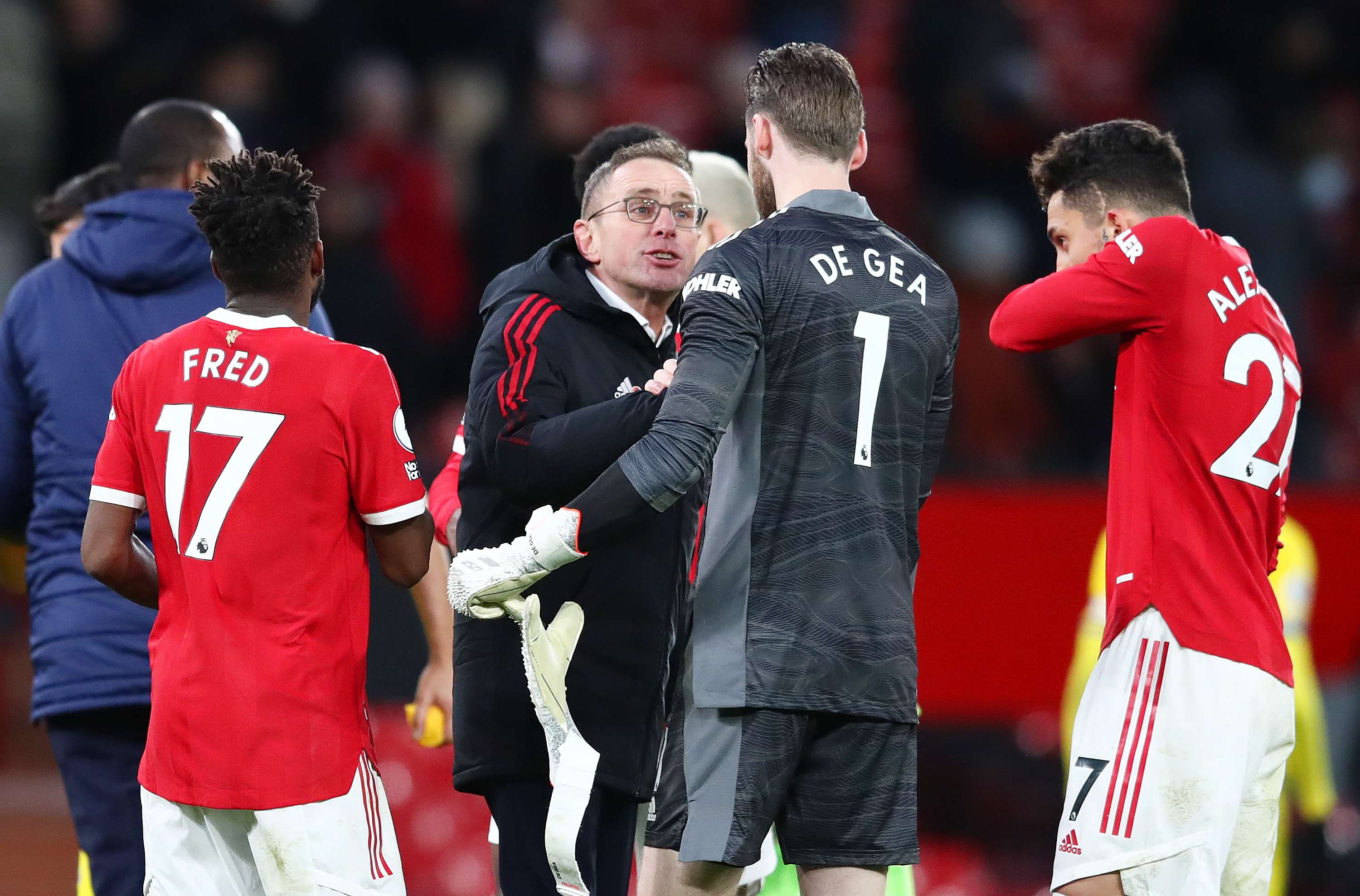 Ralf Rangnick David De Gea Fred Manchester United