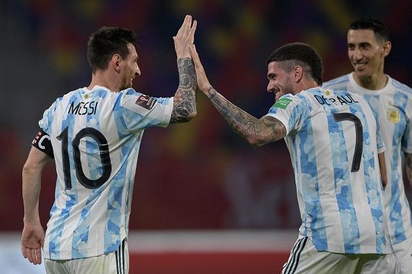 리오넬 메시 & 로드리고 데 파울 & 앙헬 디 마리아