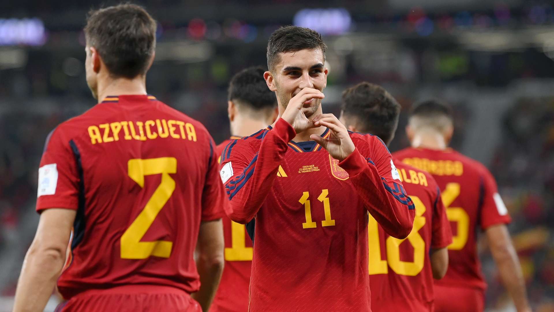 Ferran Torres Spain Costa Rica World Cup Qatar 2022