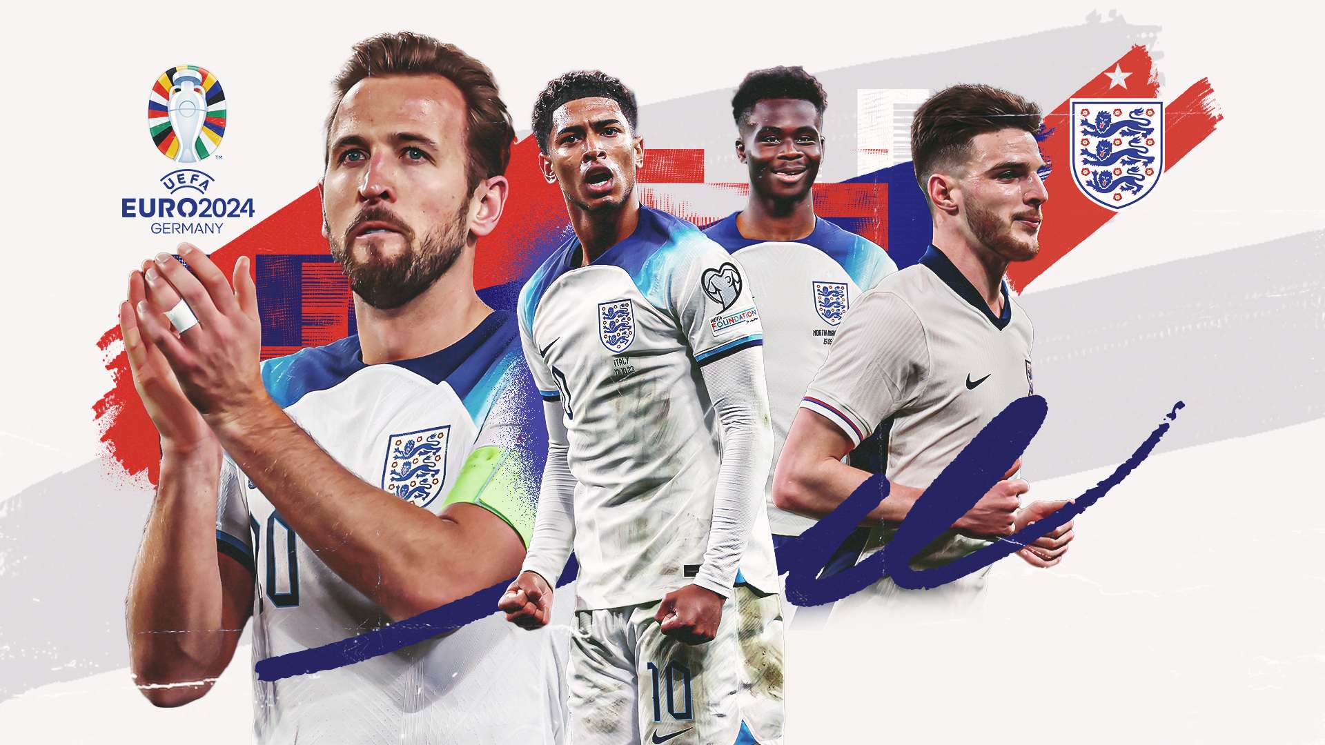 England Euro 2024 squad GFX