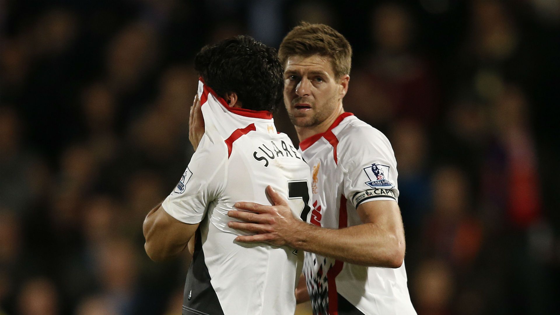 Luis Suarez Steven Gerrard Liverpool 2013/14