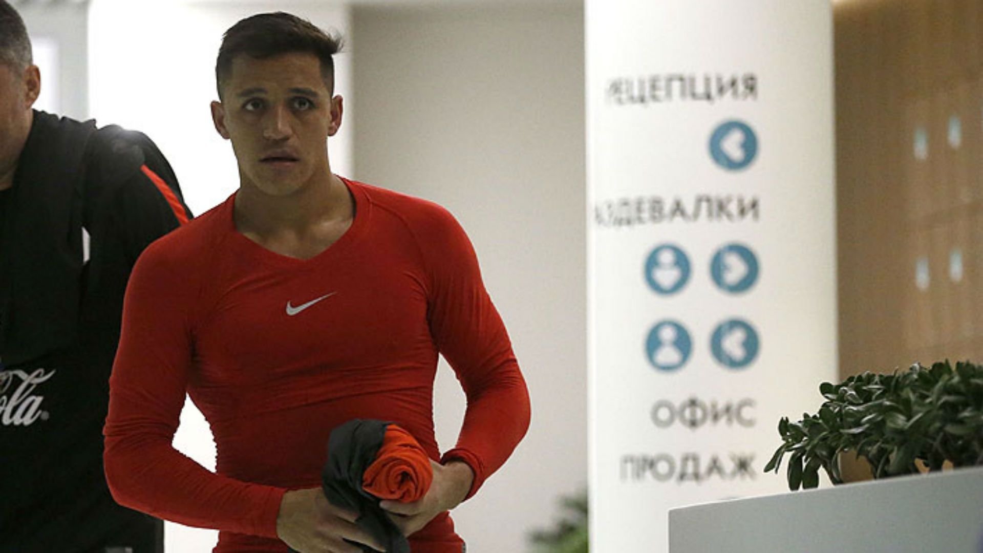 Alexis Sánchez en Moscú. 17062017
