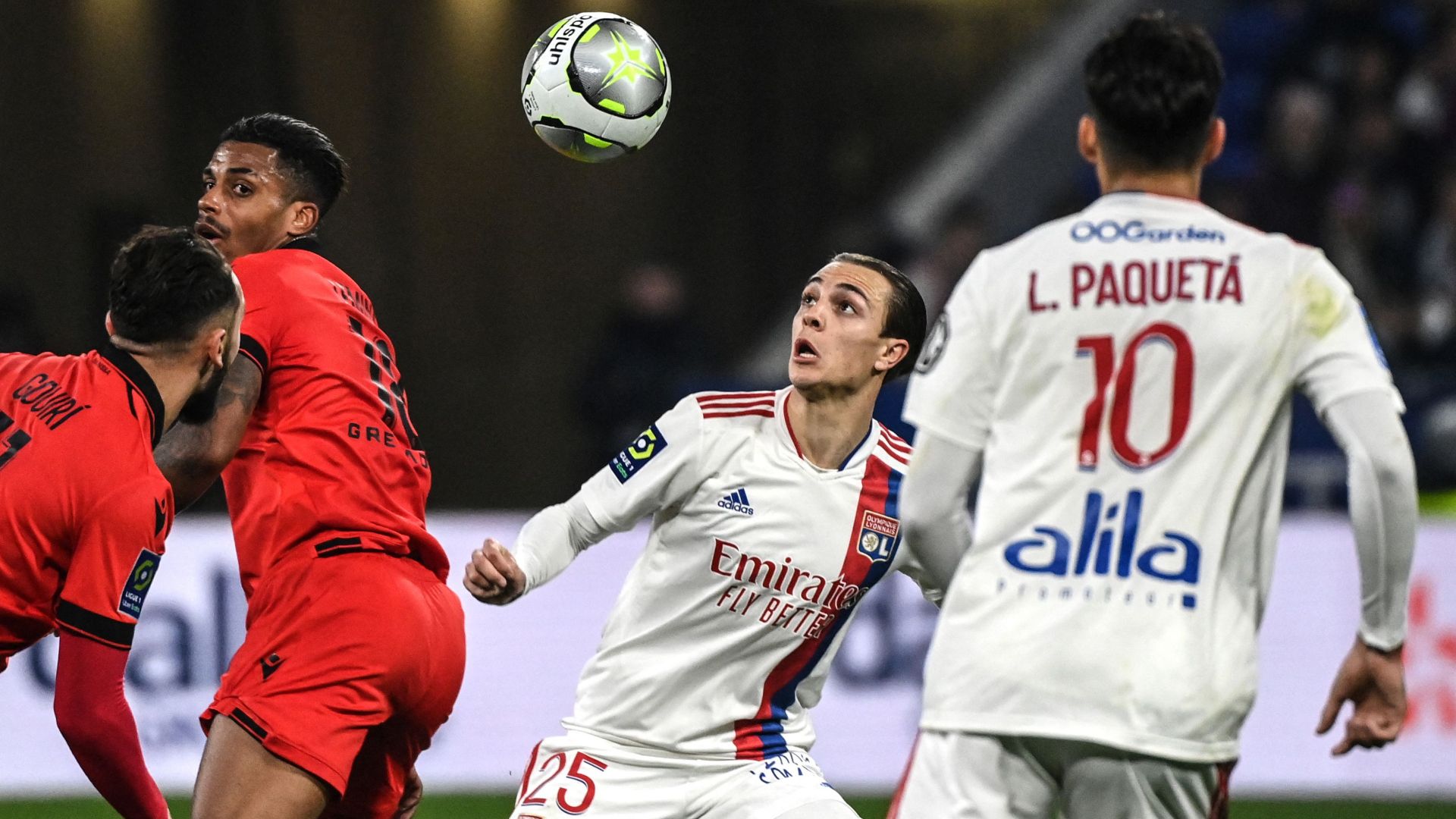 Maxence Caqueret Lyon Nice Ligue 1 12022022