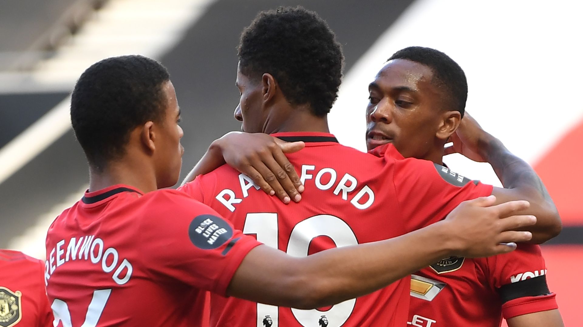Mason Greenwood Marcus Rashford Anthony Martial Man Utd 2019-20