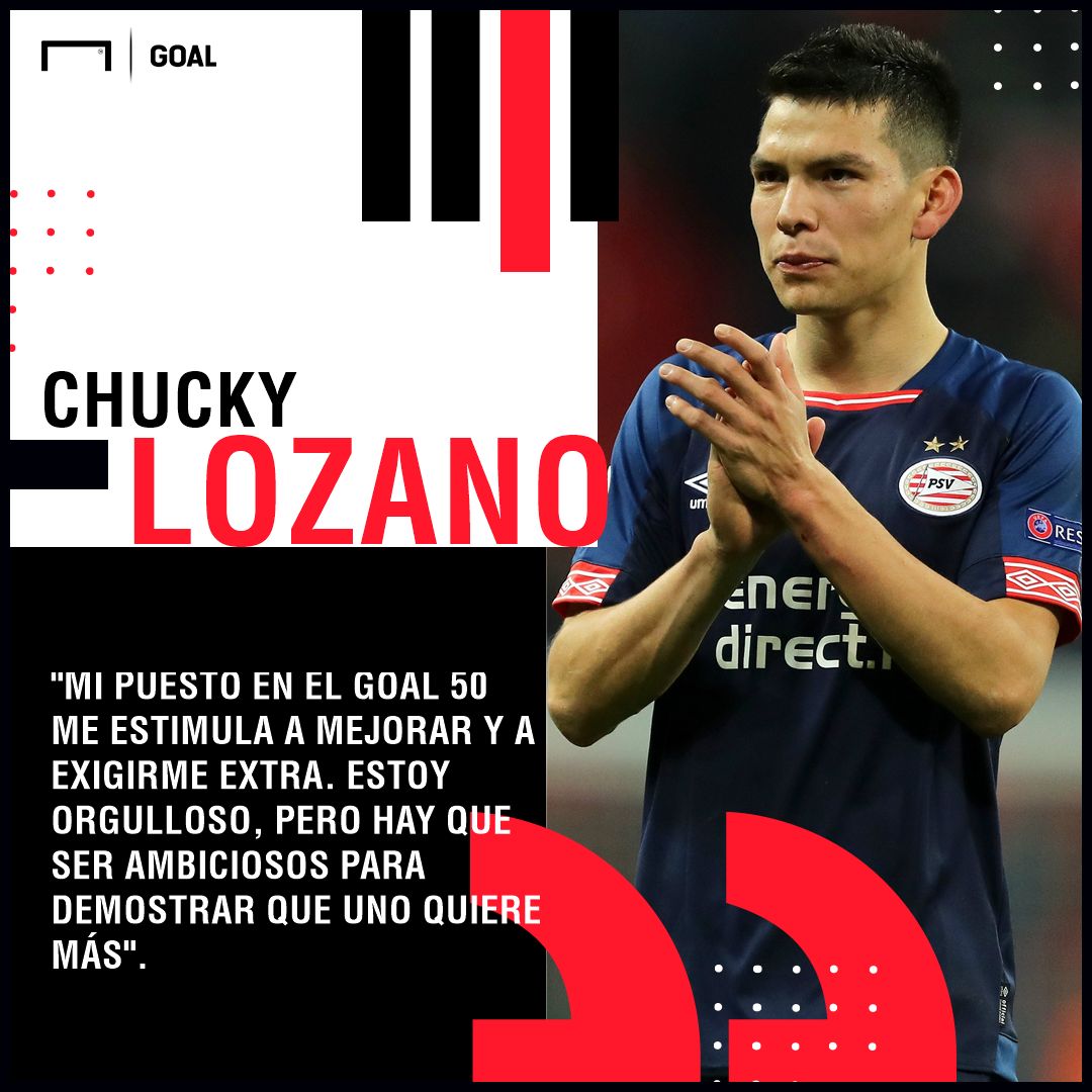 Chucky Lozano declaraciones Goal 50