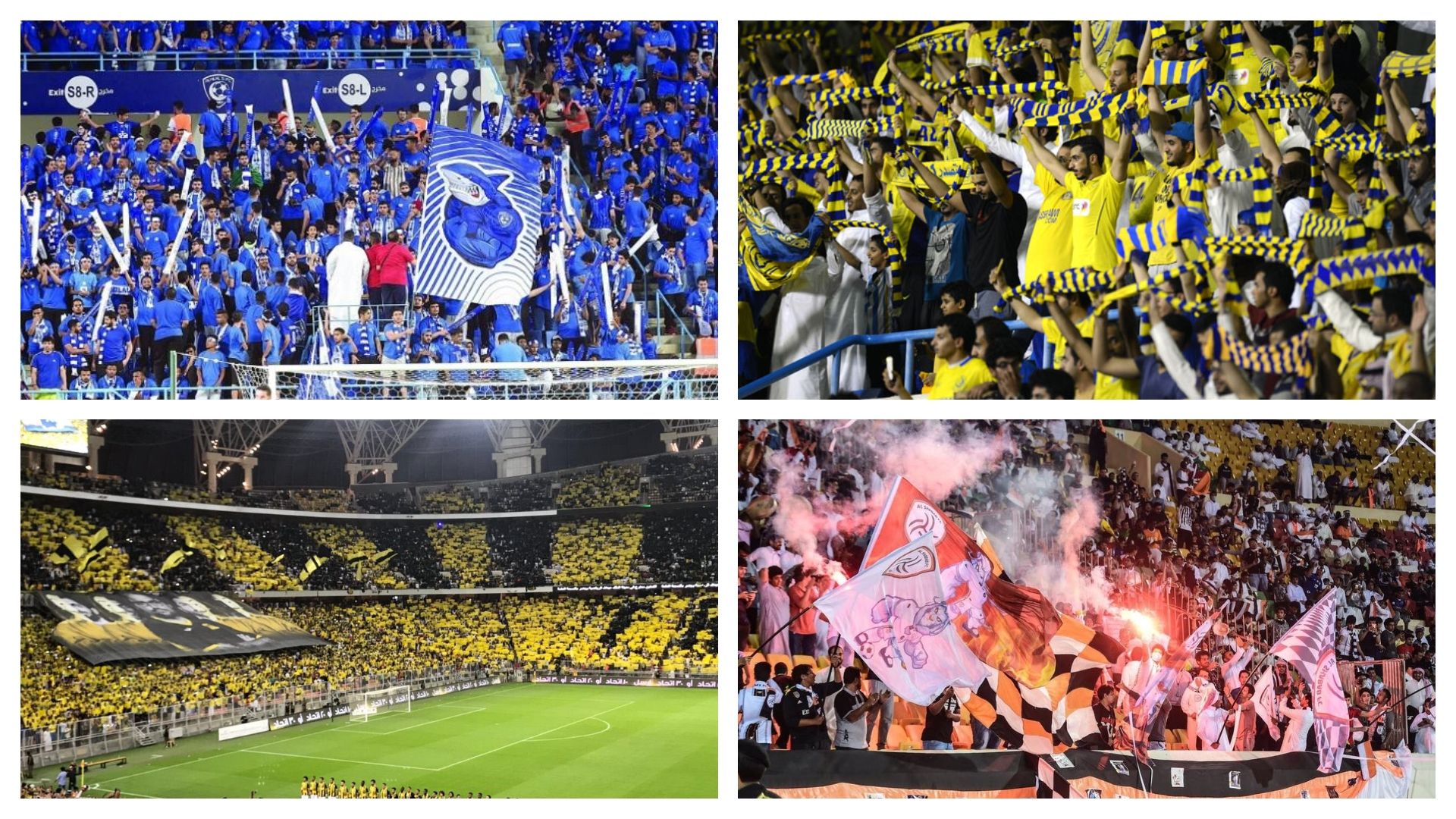 hilal - nassr - shabab - ittihad fans