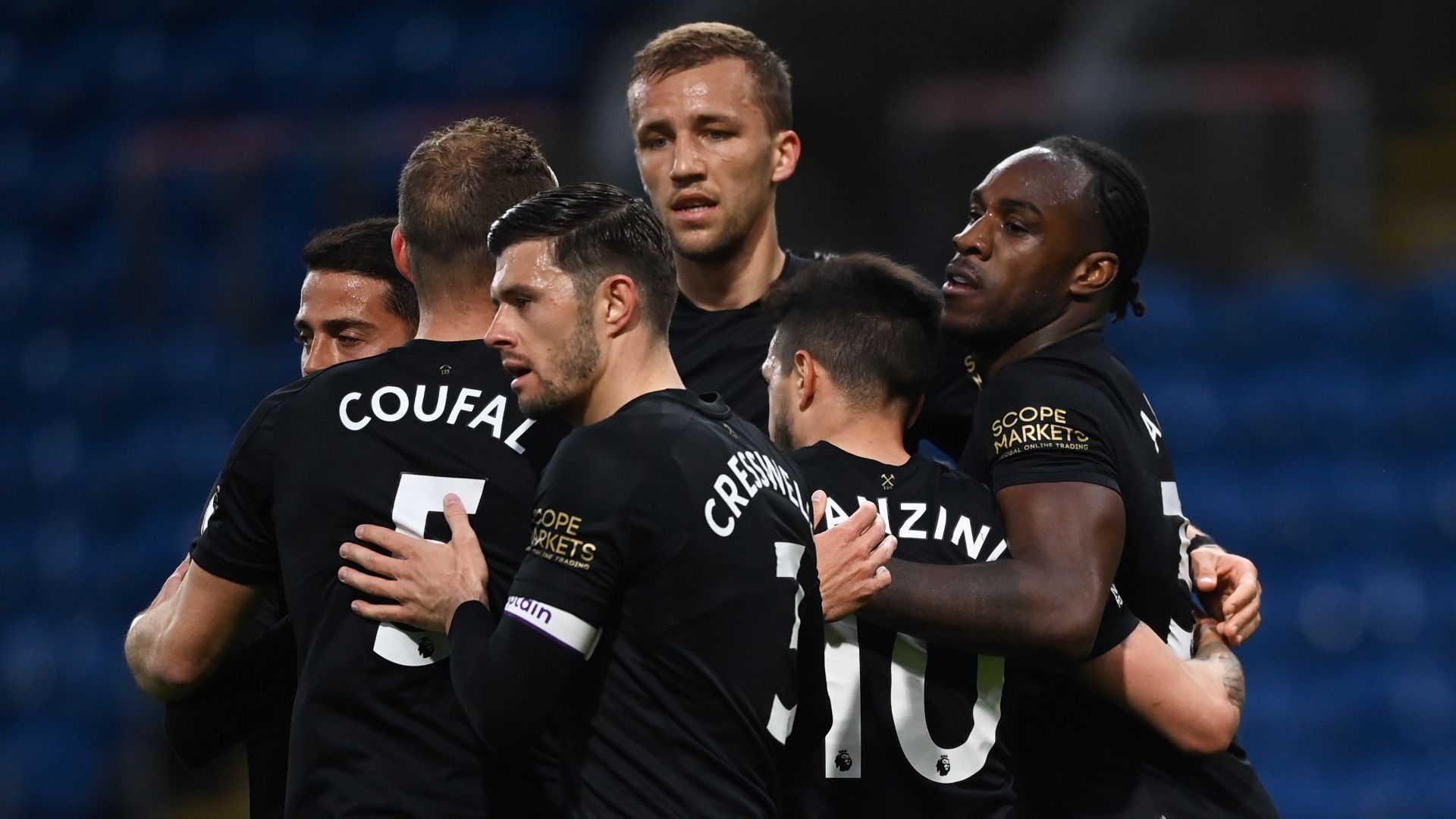 West Ham celebrate vs Burnley