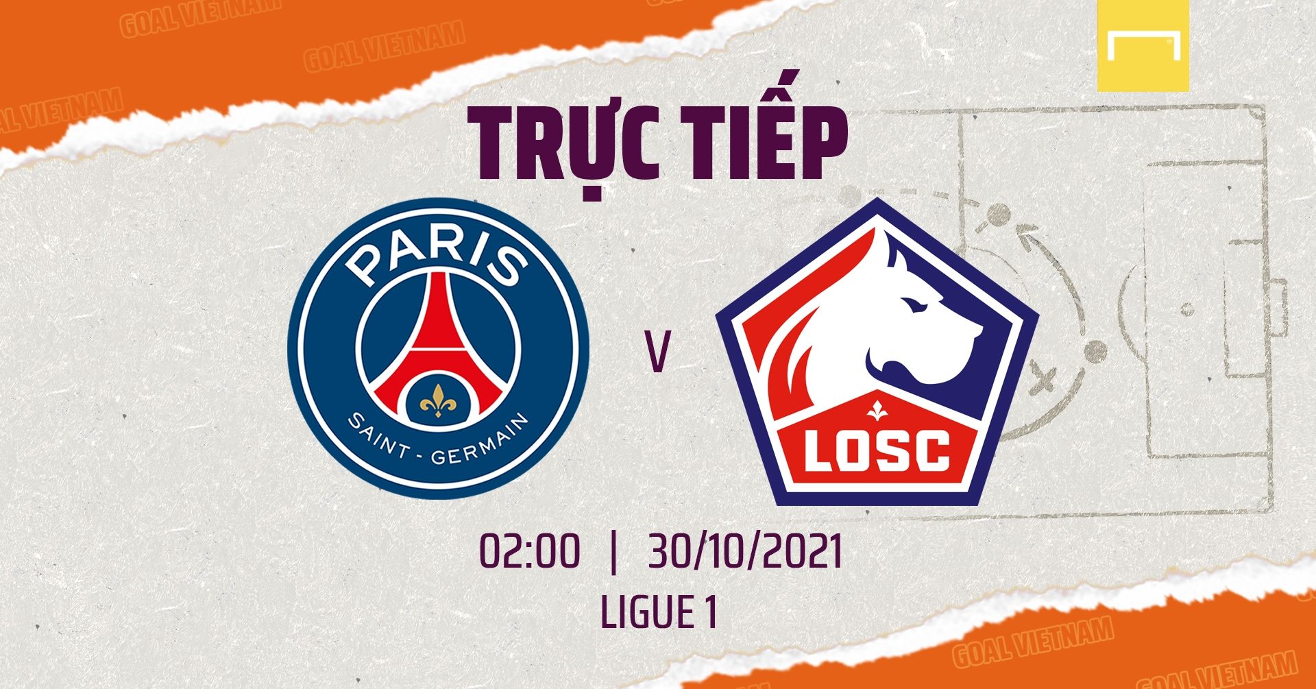 Live PSG vs Lille OSC 2021/22 Ligue 1 GFX