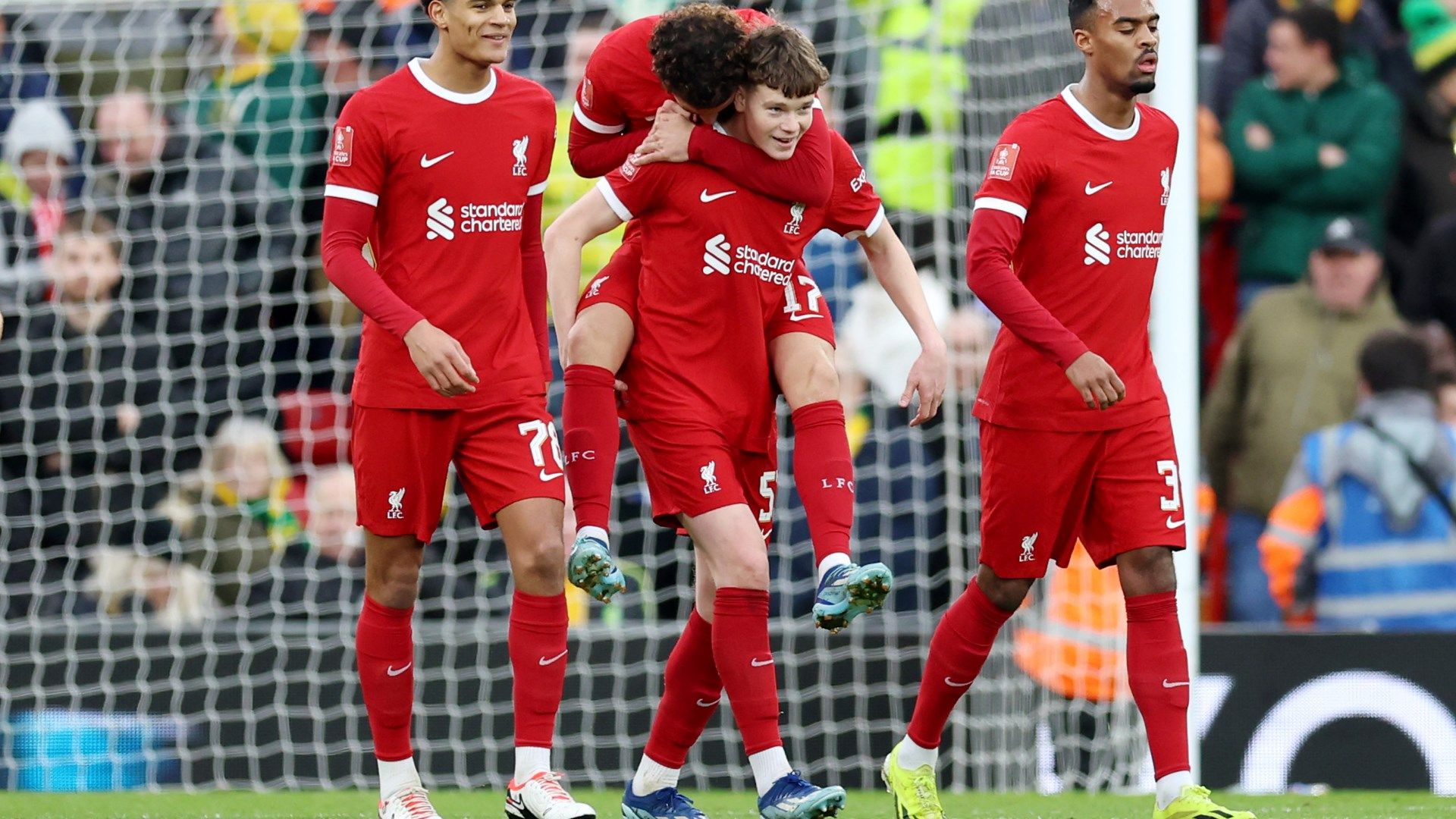 James McConnell Liverpool Norwich FA Cup 2023-24