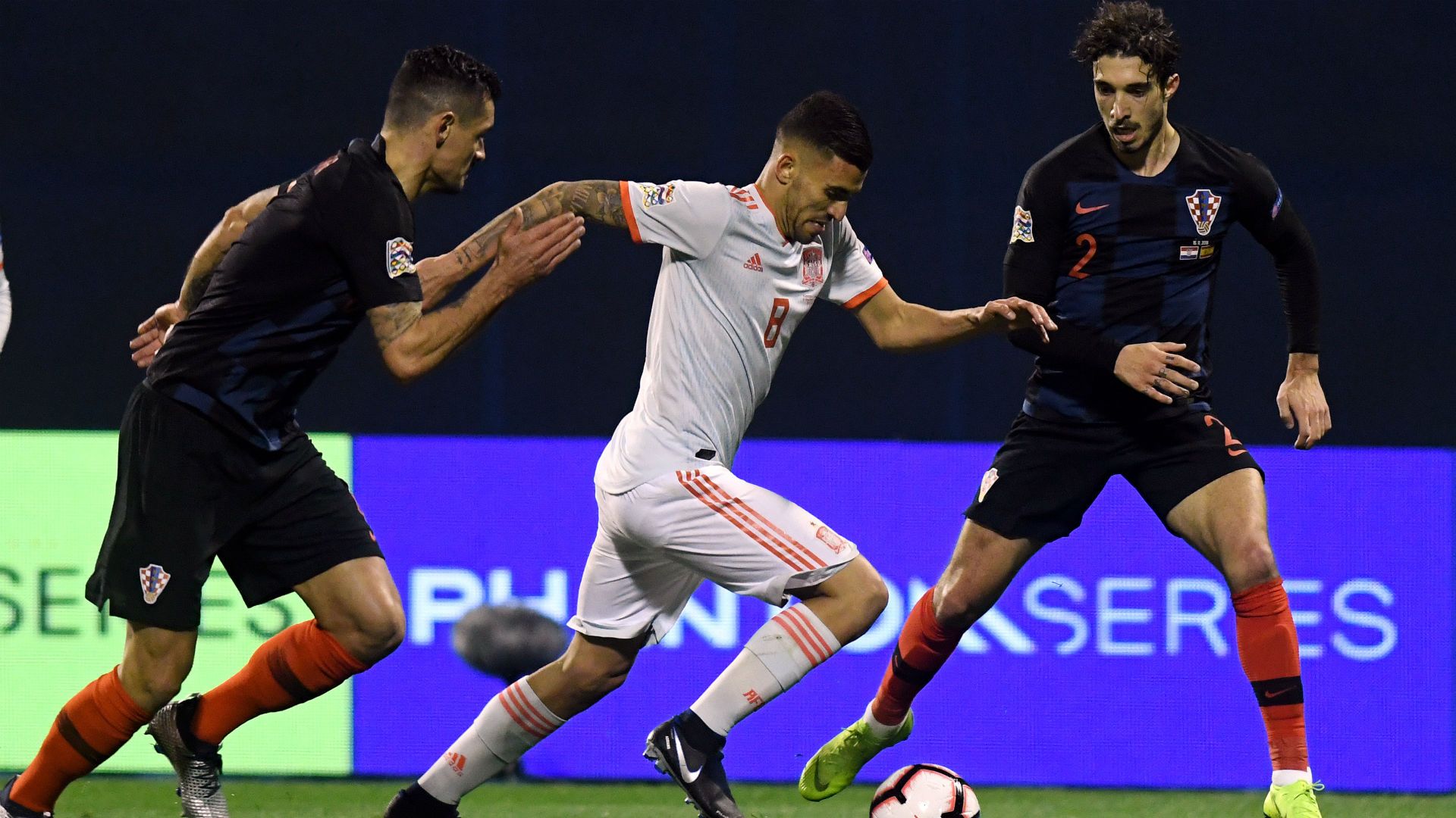 croatia spain - uefa nations league - lovren vrsaljko ceballos - 15112018