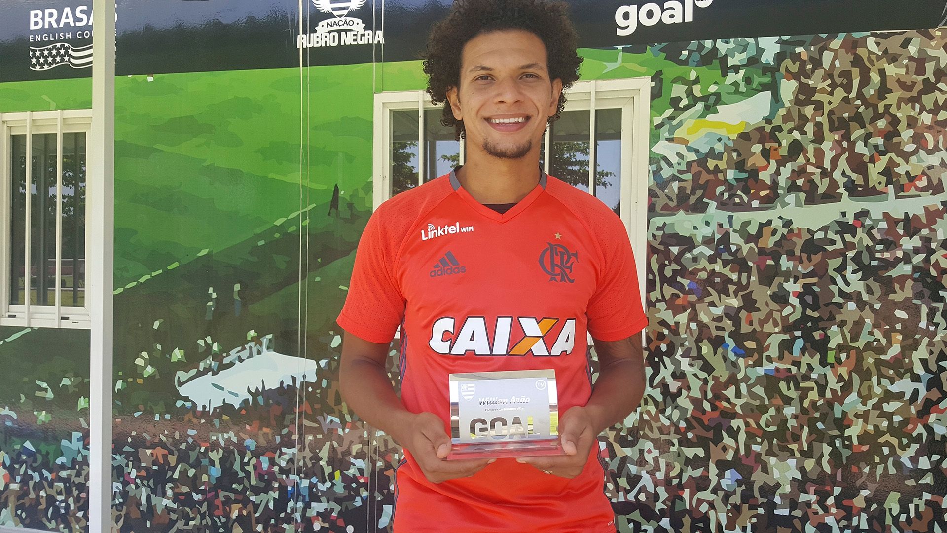 Willian Arão Flamengo Prêmio Goal Brasil 2016 07 12 16