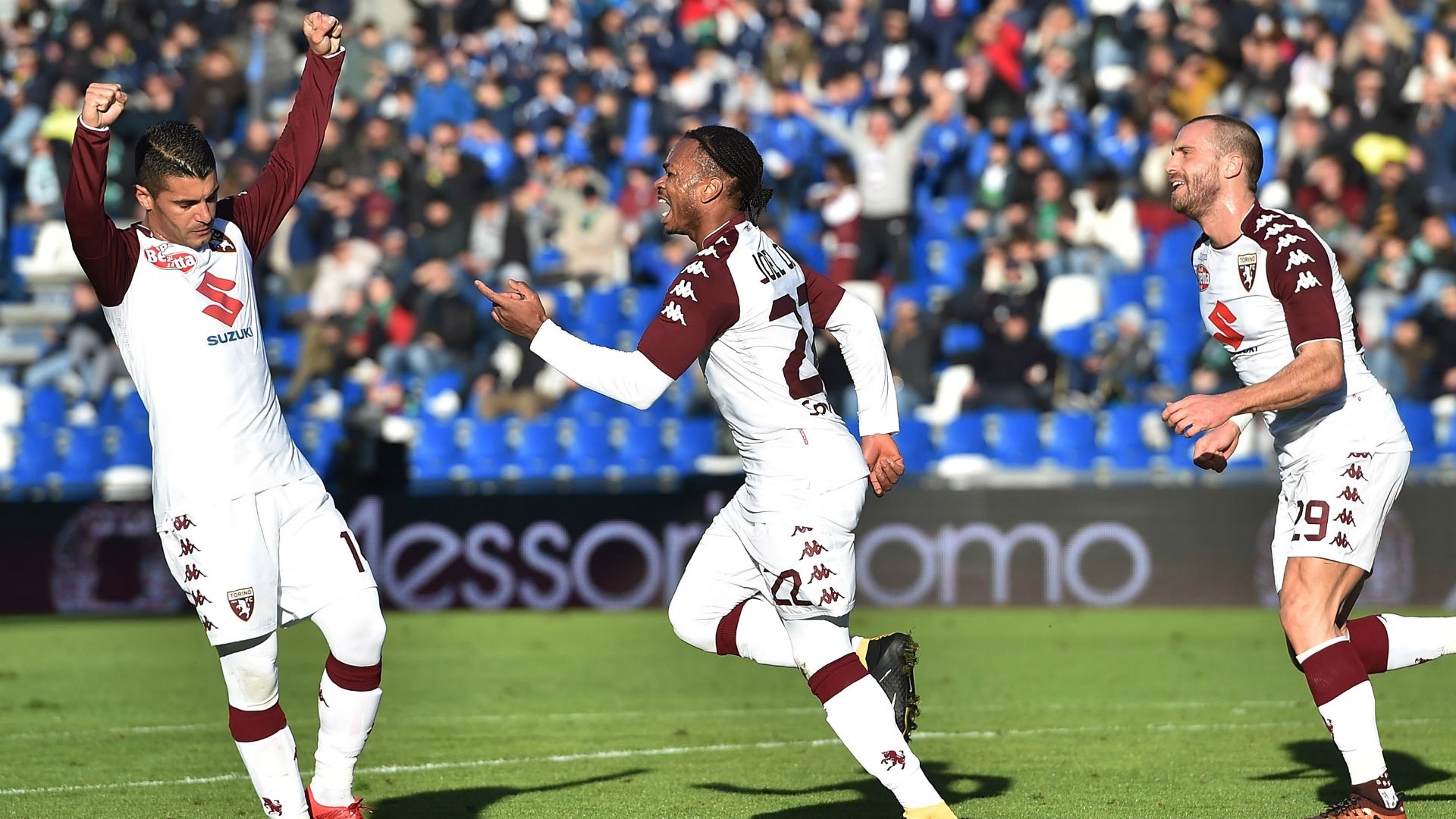 Torino celebrating Sassuolo Torino Serie A