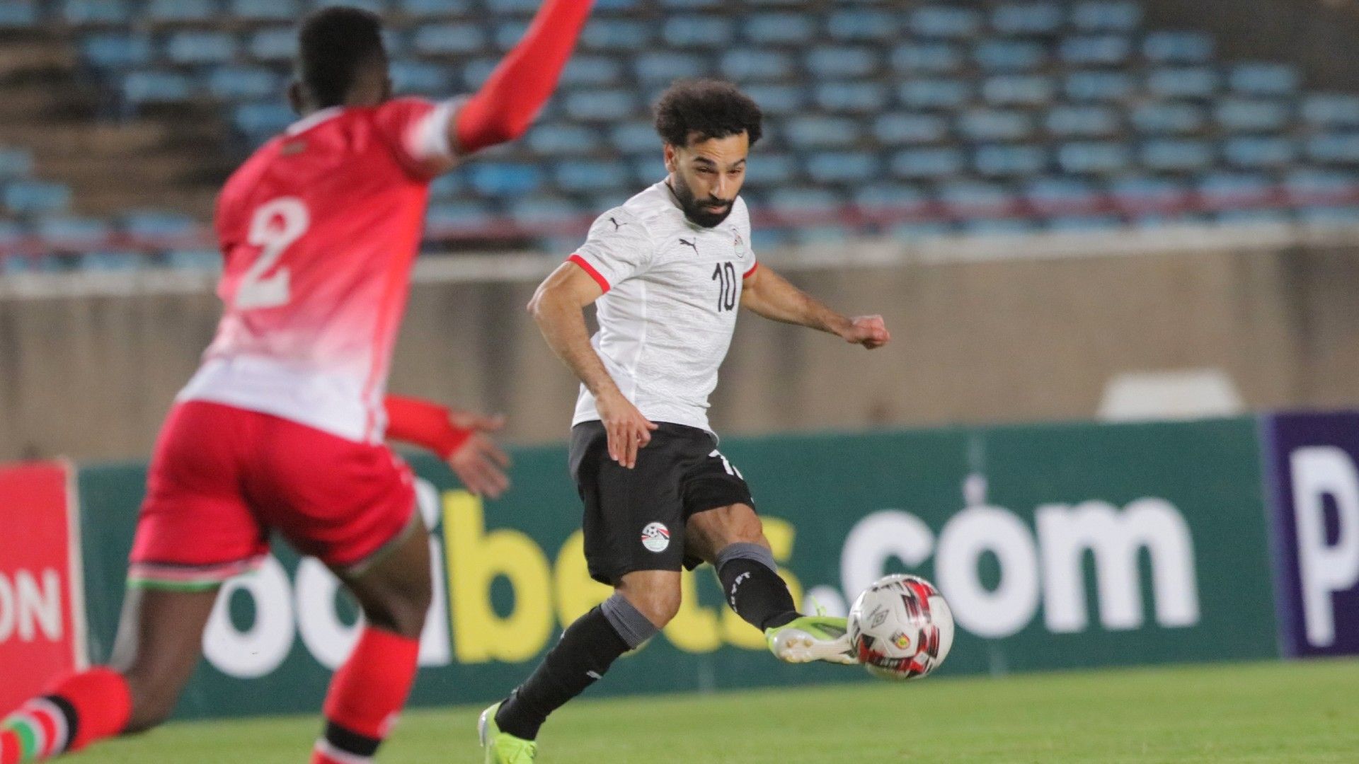 Mohamed Salah of Egypt vs Kenya.
