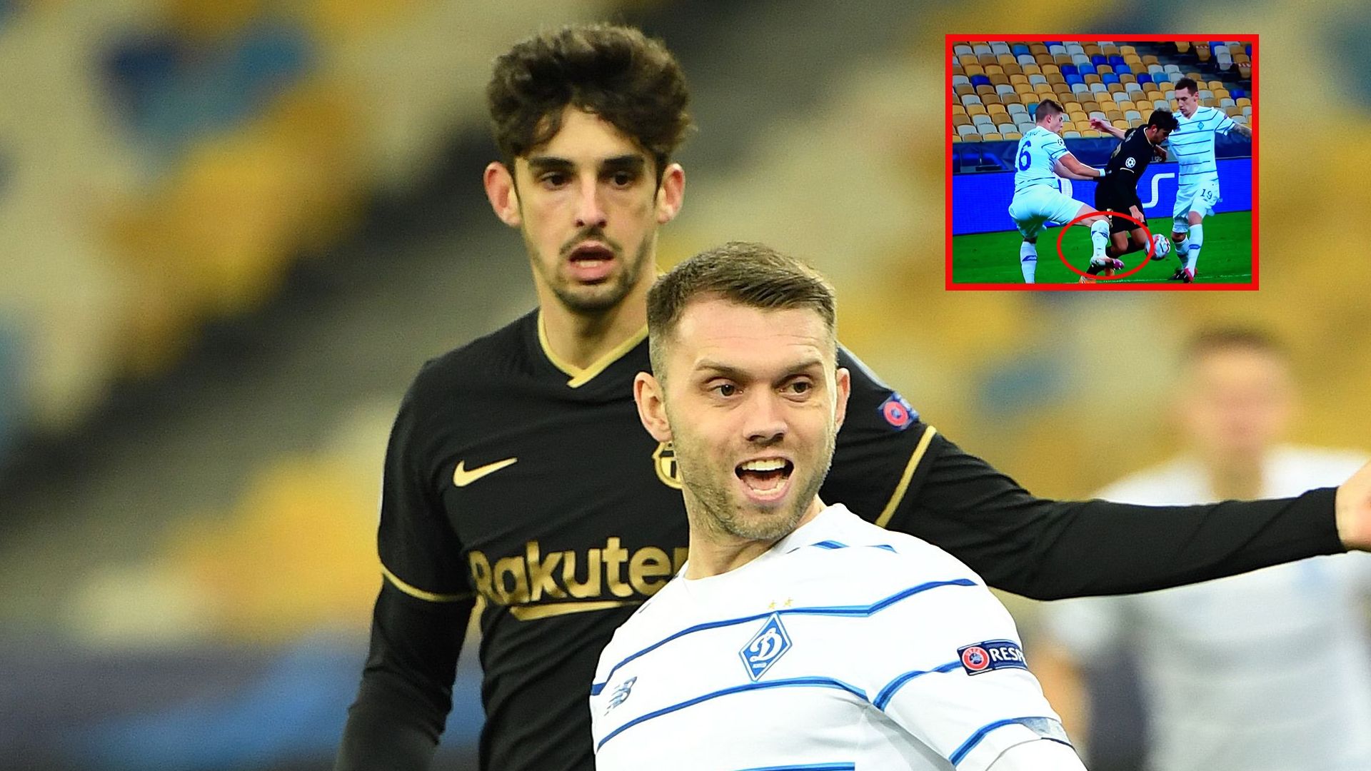 Trincao, Dinamo vs. Barcelona