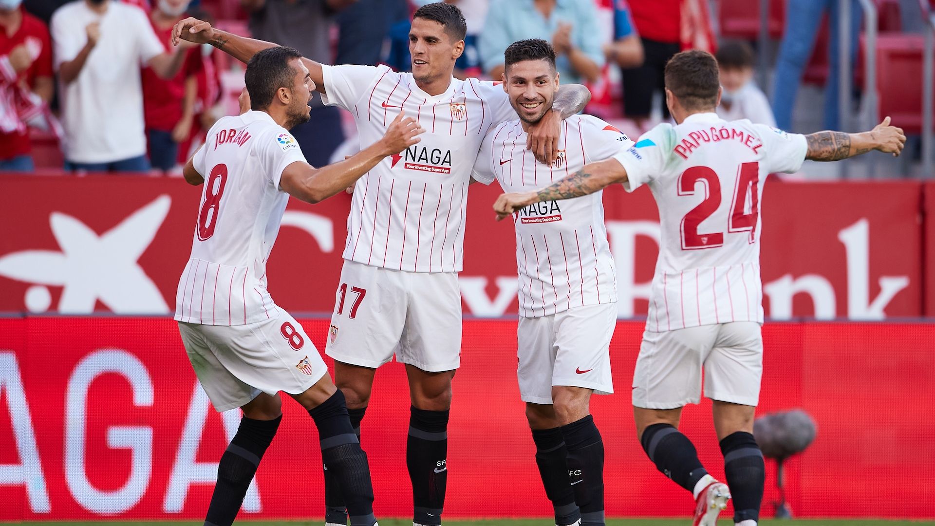 Jordan Lamela Montiel Papu Gómez Sevilla