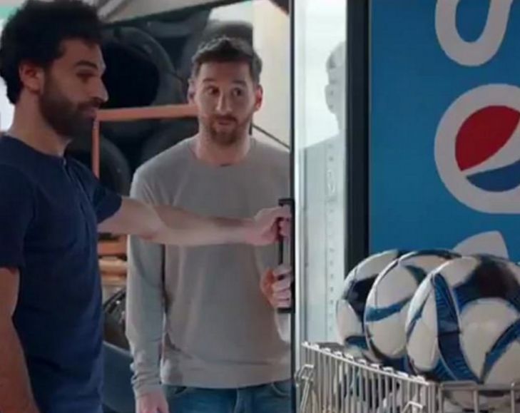 messi salah pepsi ad