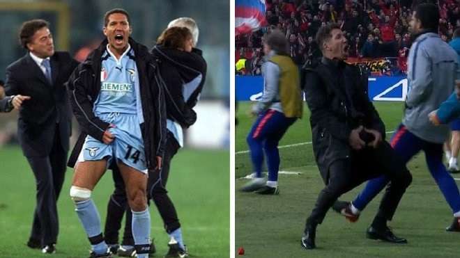 Diego Simeone crotch celebration