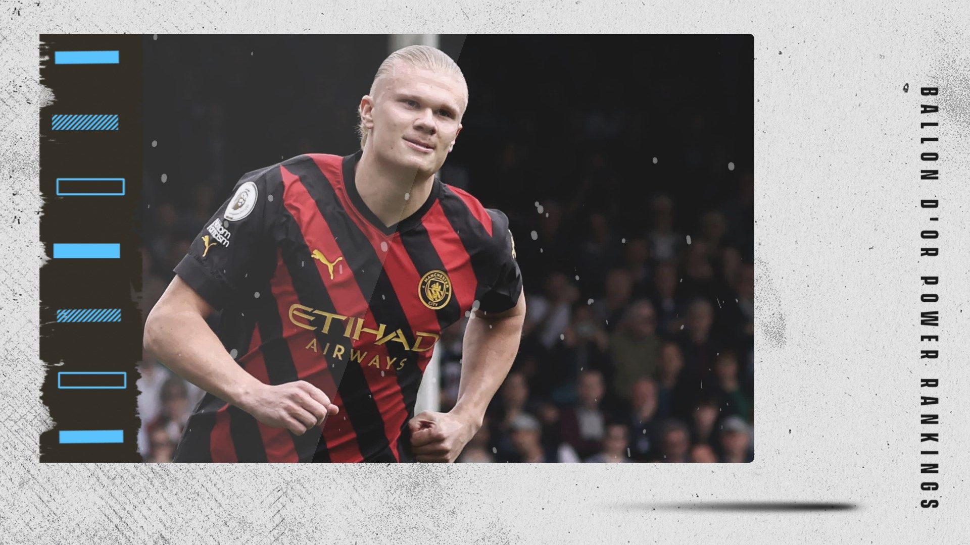 Erling Haaland Ballon d'Or Rankings GFX