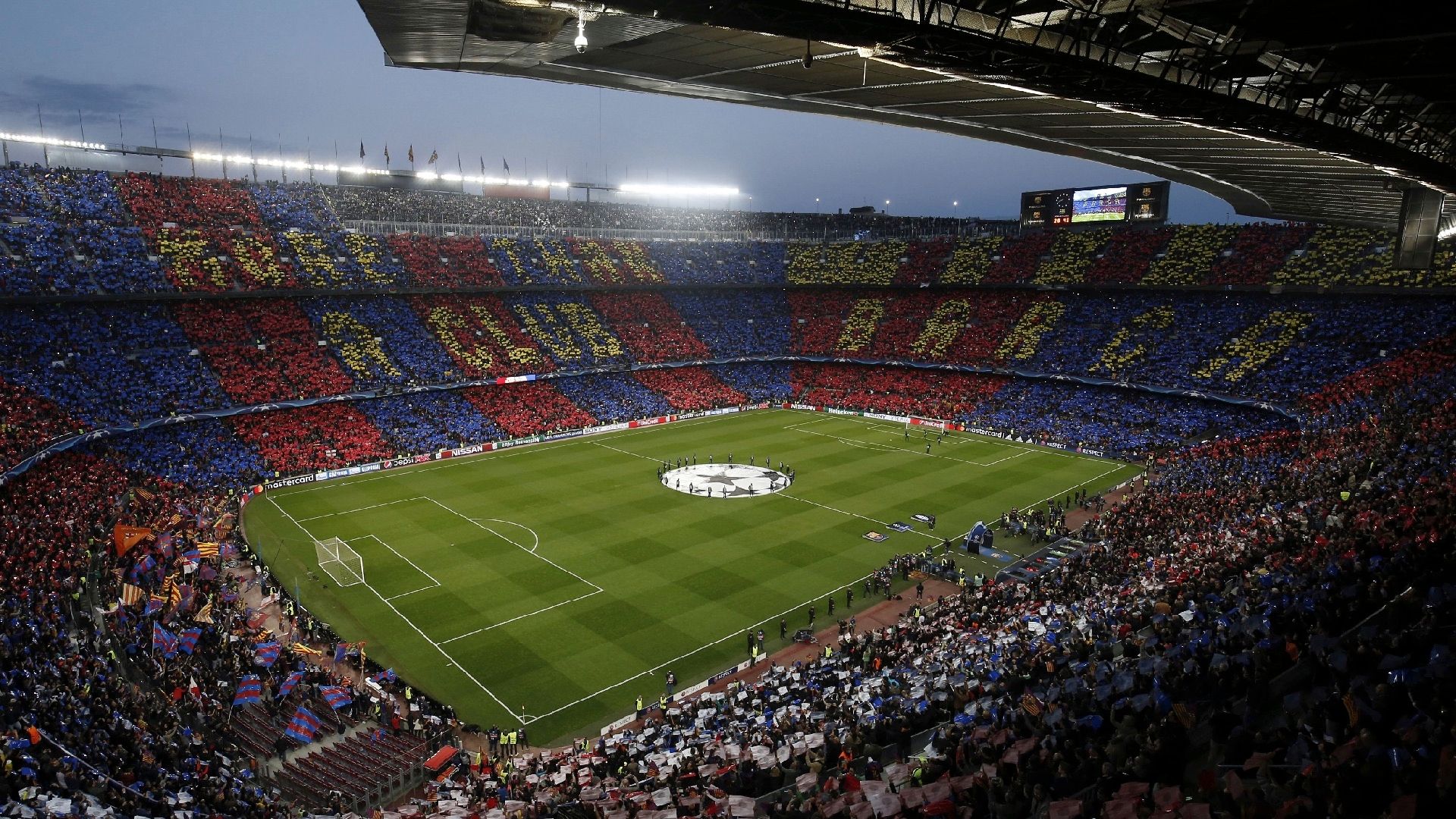 Camp Nou mosaic Barcelona Juventus UCL 19042017