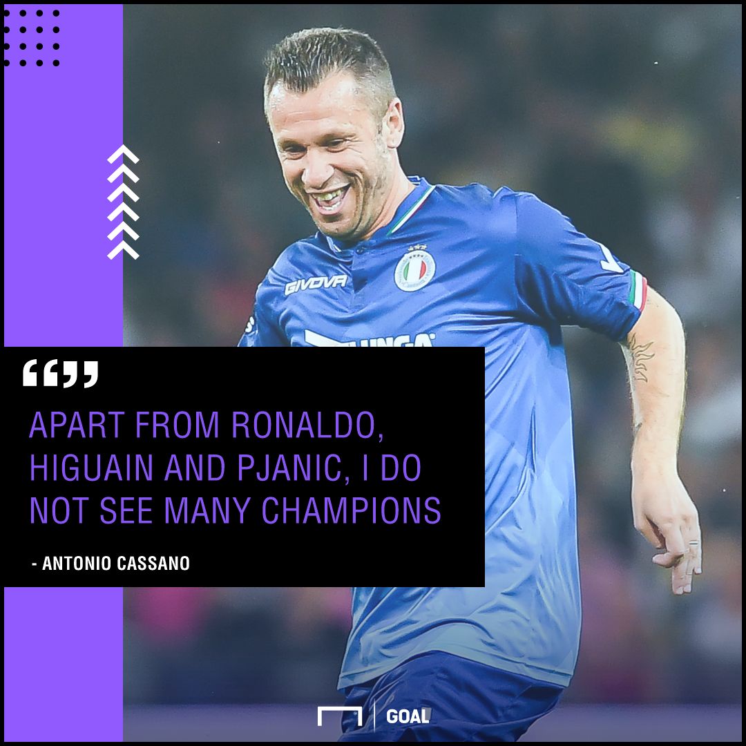 Cassano on Serie A champions GFX