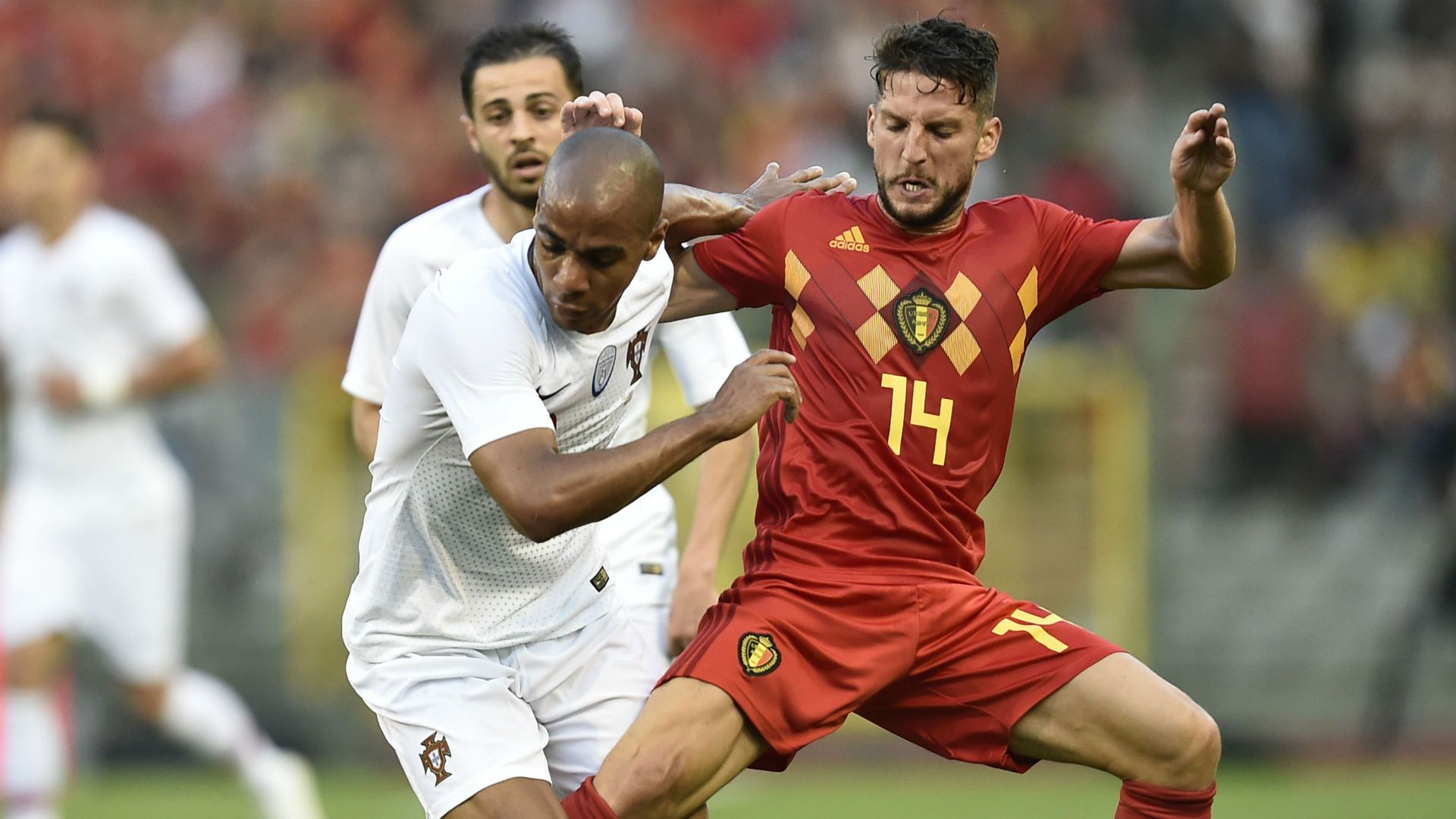 Dries Mertens Joao Mario Belgium Portugal international friendly 2018