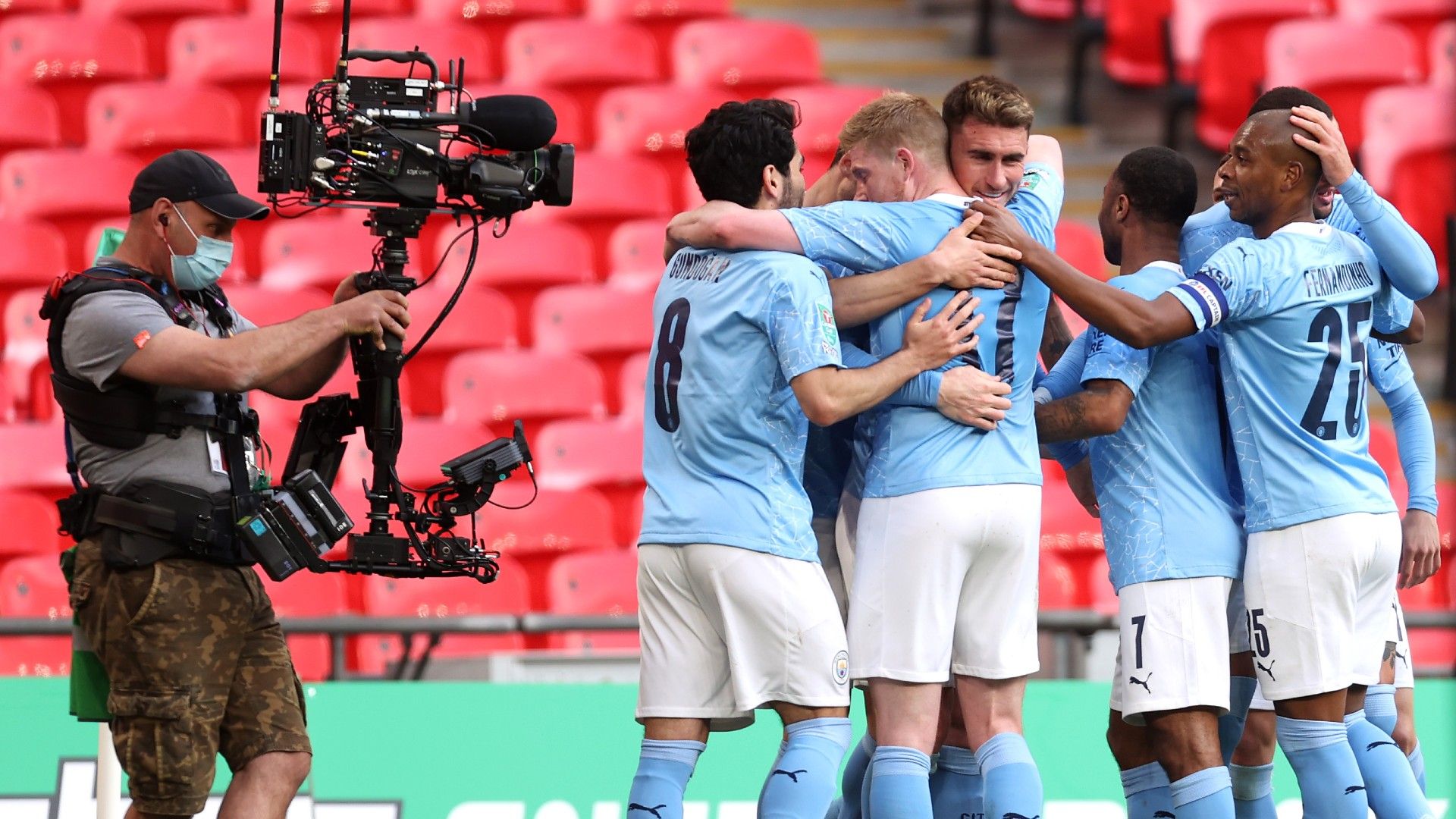 Aymeric Laporte Man City vs Tottenham Carabao Cup final 2020-21