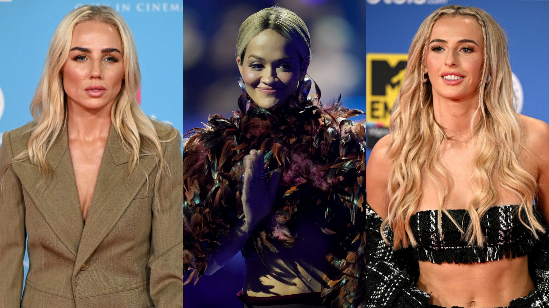 Alex Greenwood, Rita Ora, and Chloe Kelly at MTV Europe Music Awards